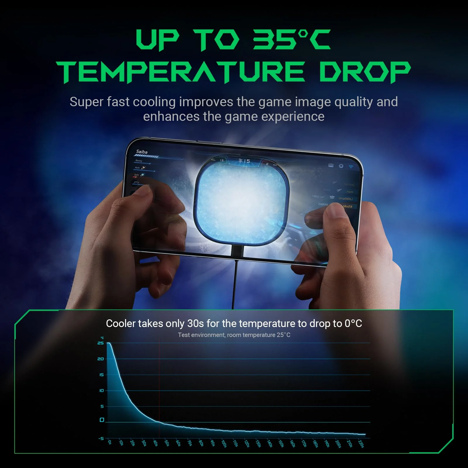 Black Shark Magnetic Cell Phone Cooler, RGB Phone Cooling Fan Portable Lightweight Mobile Phone Cooling Fan, Phone Radiator with Larger Cooling Area for Phone/Tablet/IPad (Black) 3Pro Black - Image 6