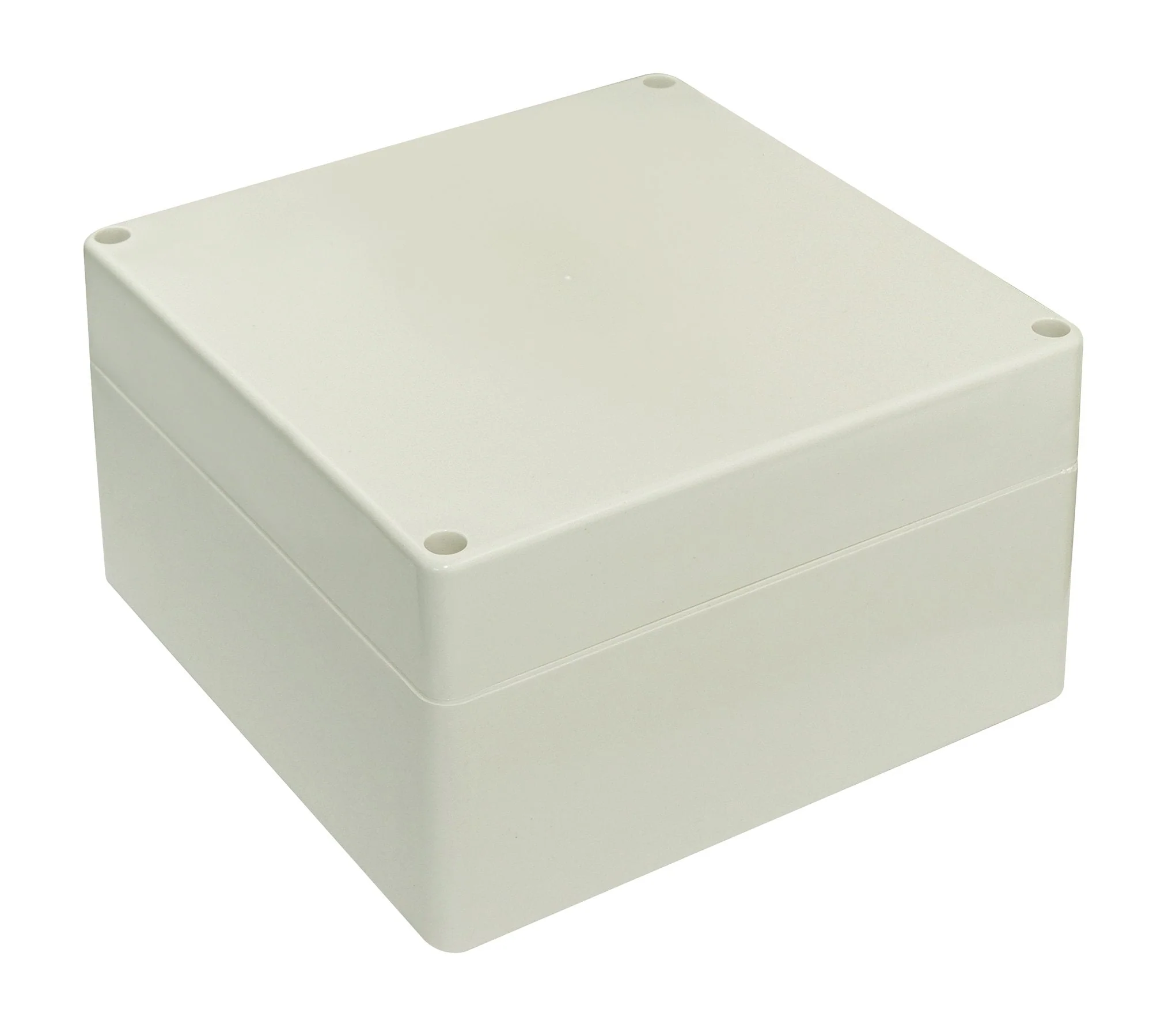 Blanko Modular Enclosure, Universal Housing Made of ABS Plastic with Lid, Multi-Purpose Housing with Mounting Points for Circuit Boards, IP 65 Protection Class, L x W x H 160 x 160 x 90 mm, Light Grey 160*160*90 mm