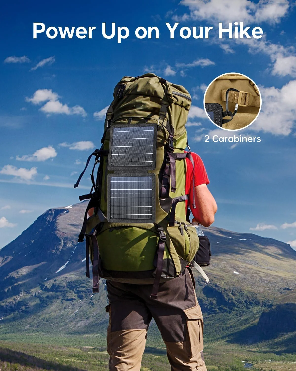 BLAVOR 10W Portable Solar Charger(5V/2A Max), Waterproof IPX4 Foldable Solar Panel with Dual Smart USB Output Compatible with iPhone Xs/X/8/7, iPad, Samsung for Outdoor Hiking Camping Backpacking - Image 3