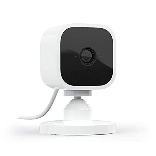 Blink Mini - Compact indoor plug-in smart security camera, 1080p HD video, night vision, motion detection, two-way audio, easy set up, Works with Alexa – 1 camera (White) White - Image 2