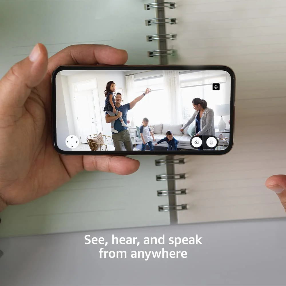 Blink Mini Pan-Tilt Camera | Rotating indoor plug-in smart security camera, two-way audio, HD video, motion detection, Works with Alexa (White) White 1 Camera - Image 4