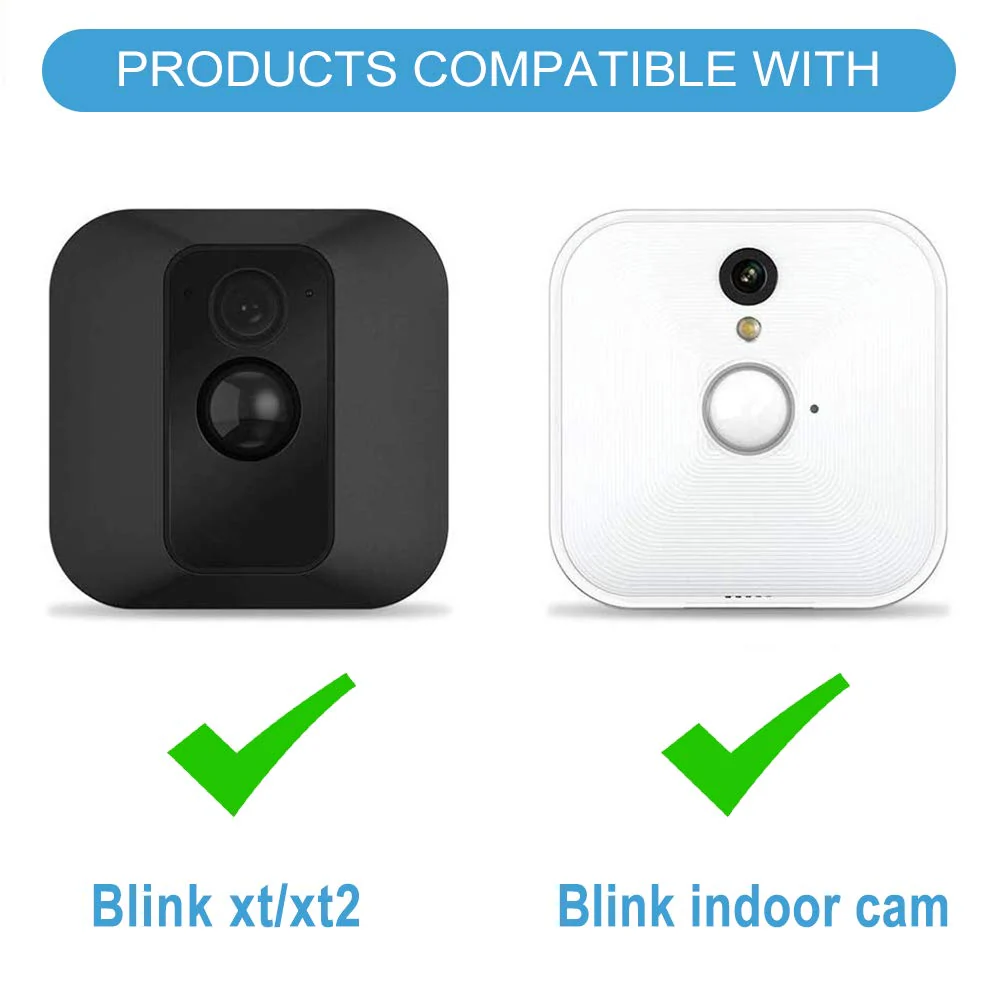 Blink XT / XT2 Camera Mount, 360 Degree Adjustable Indoor/Outdoor Wall Mount Bracket for Blink Home Security System Black 3 Pack - Image 4