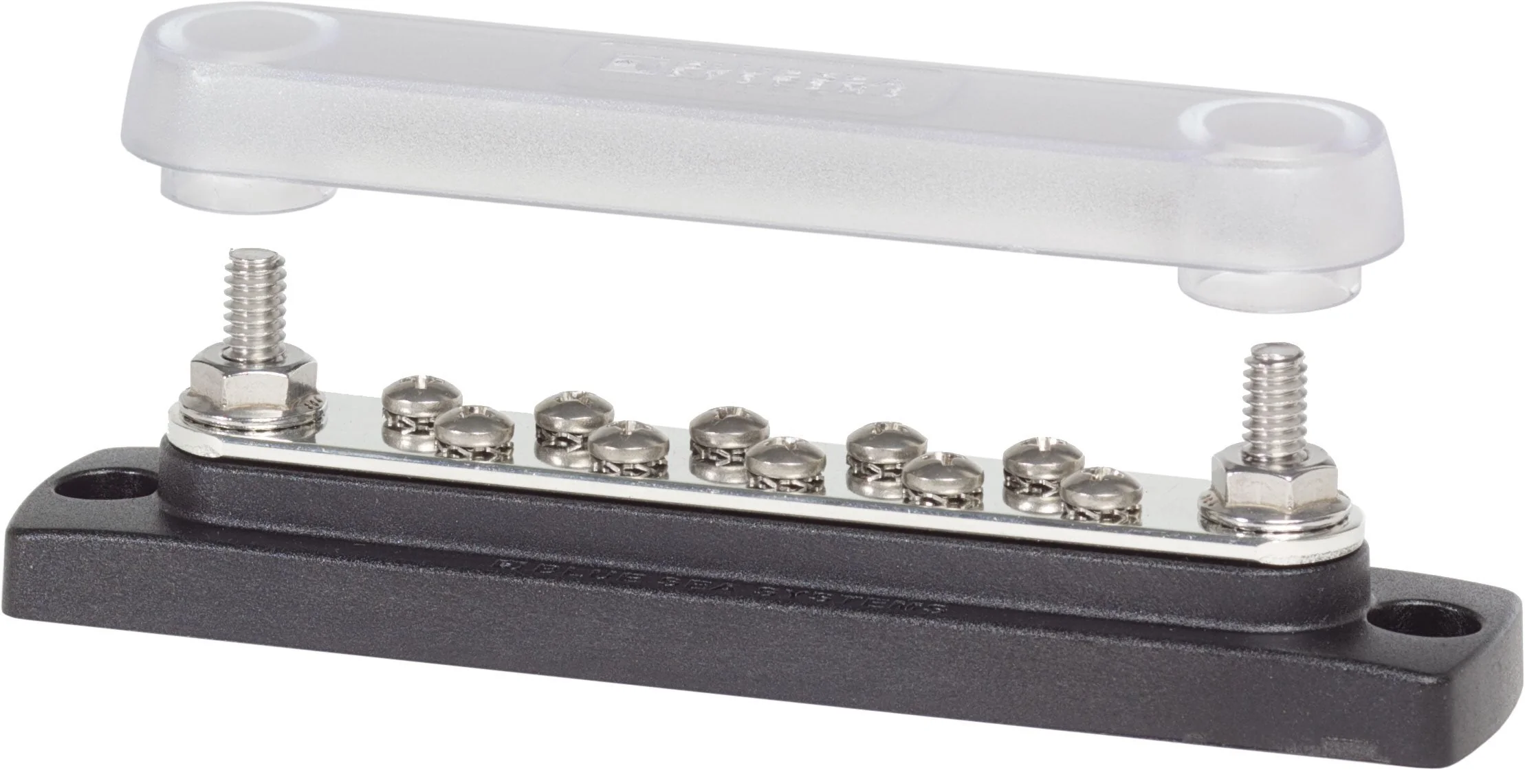 Blue Sea Systems 100 Amp Mini BusBar 150a - 10 Screw With Cover