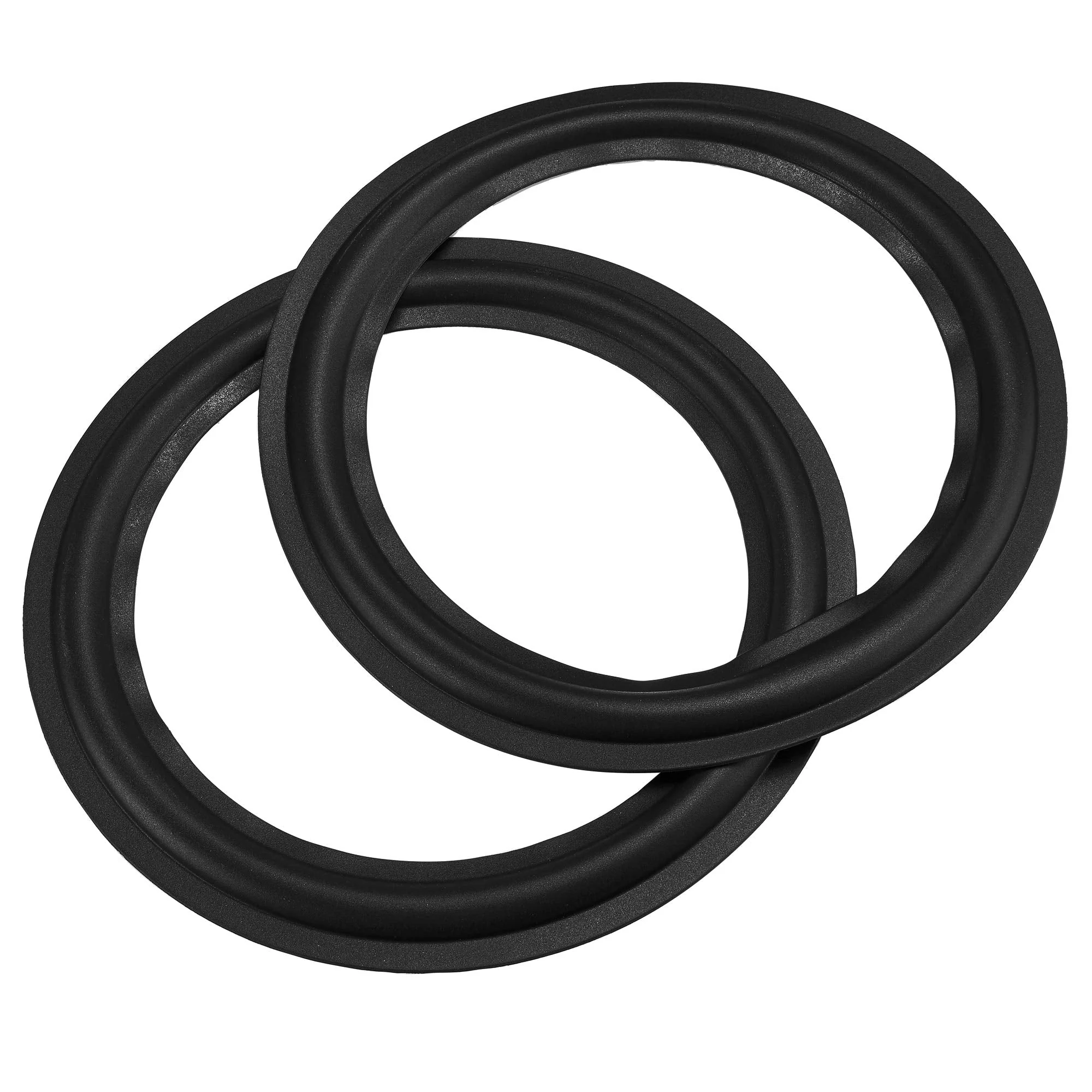Bluecell 2pcs Black Color 10” Rubber Speaker Edge Surround Rings Replacement Parts for Speaker Repair or DIY (10") 10"