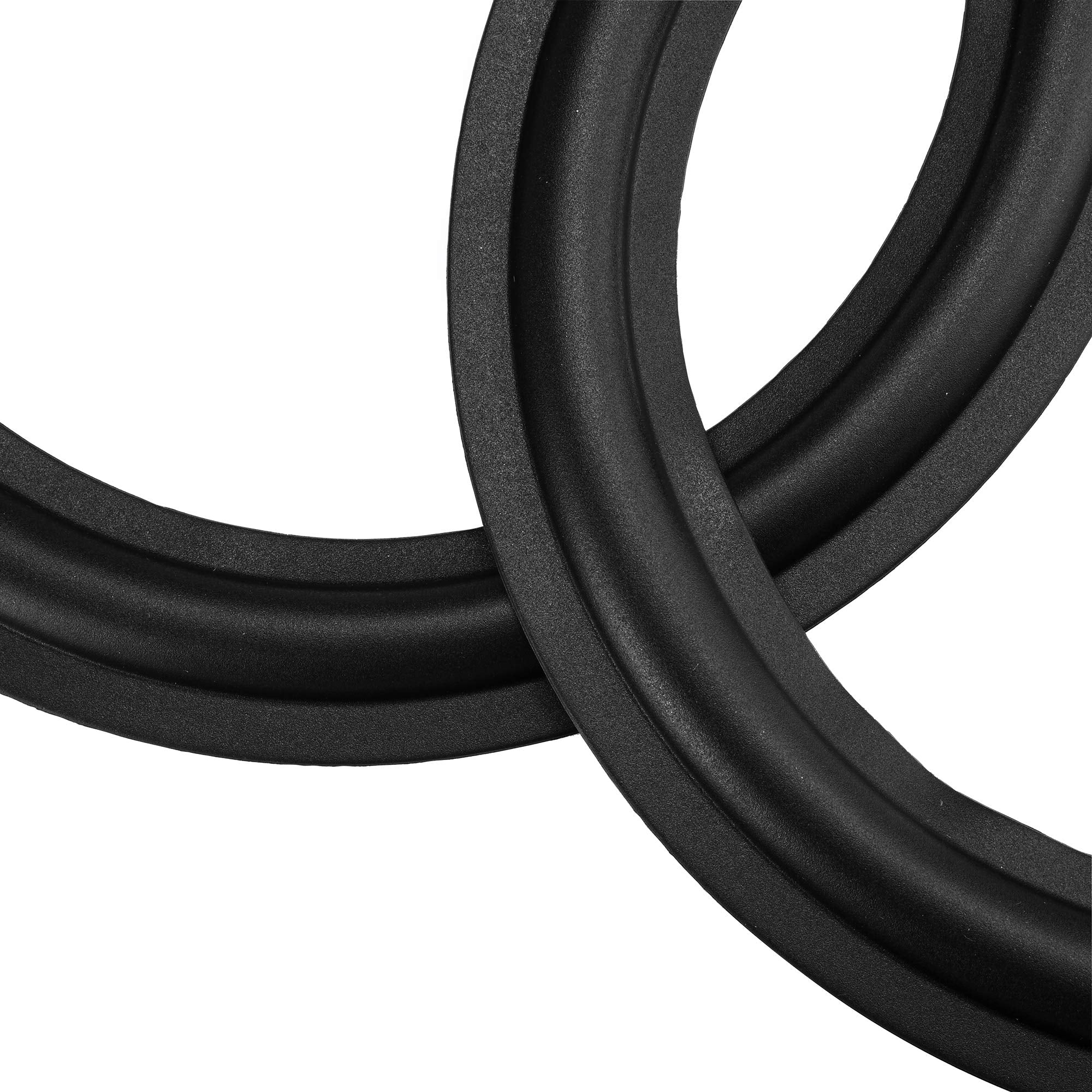 Bluecell 2pcs Black Color 10” Rubber Speaker Edge Surround Rings Replacement Parts for Speaker Repair or DIY (10") 10" - Image 4