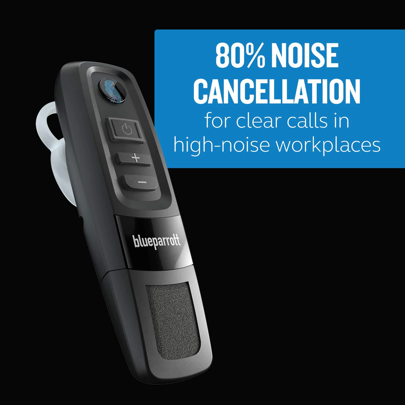BlueParrott C300-XT Noise Canceling Bluetooth Headset – Hands-Free Wireless Headset, Perfect For High-Noise Environments, Long Wireless Range with Superior Sound, IP65-Rated, Black - Image 2
