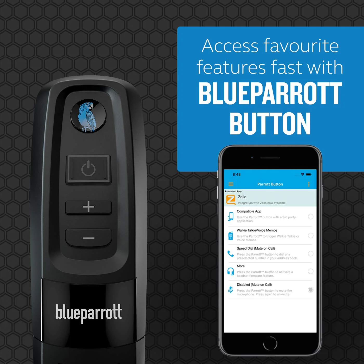 BlueParrott C300-XT Noise Canceling Bluetooth Headset – Hands-Free Wireless Headset, Perfect For High-Noise Environments, Long Wireless Range with Superior Sound, IP65-Rated, Black - Image 5