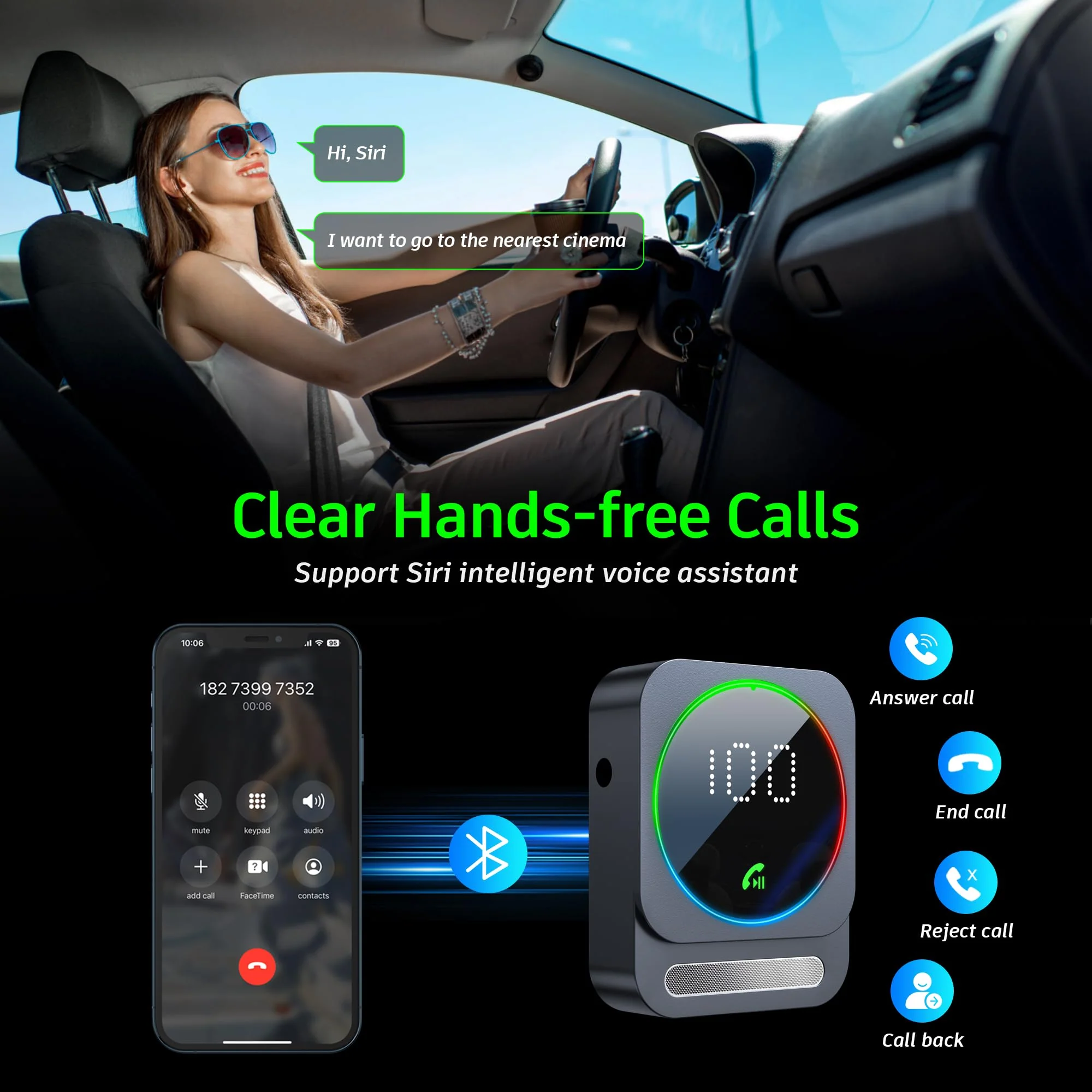 Bluetooth Aux Adapter, SONRU Bluetooth 5.3 Receiver for Car, Wireless Audio Receiver for Car/Home Stereo/Wired Headphones/Speaker, Dual AUX Outputs, RCA AUX 3.5mm Bluetooth Music Receiver JIANDA-US1 - Image 3