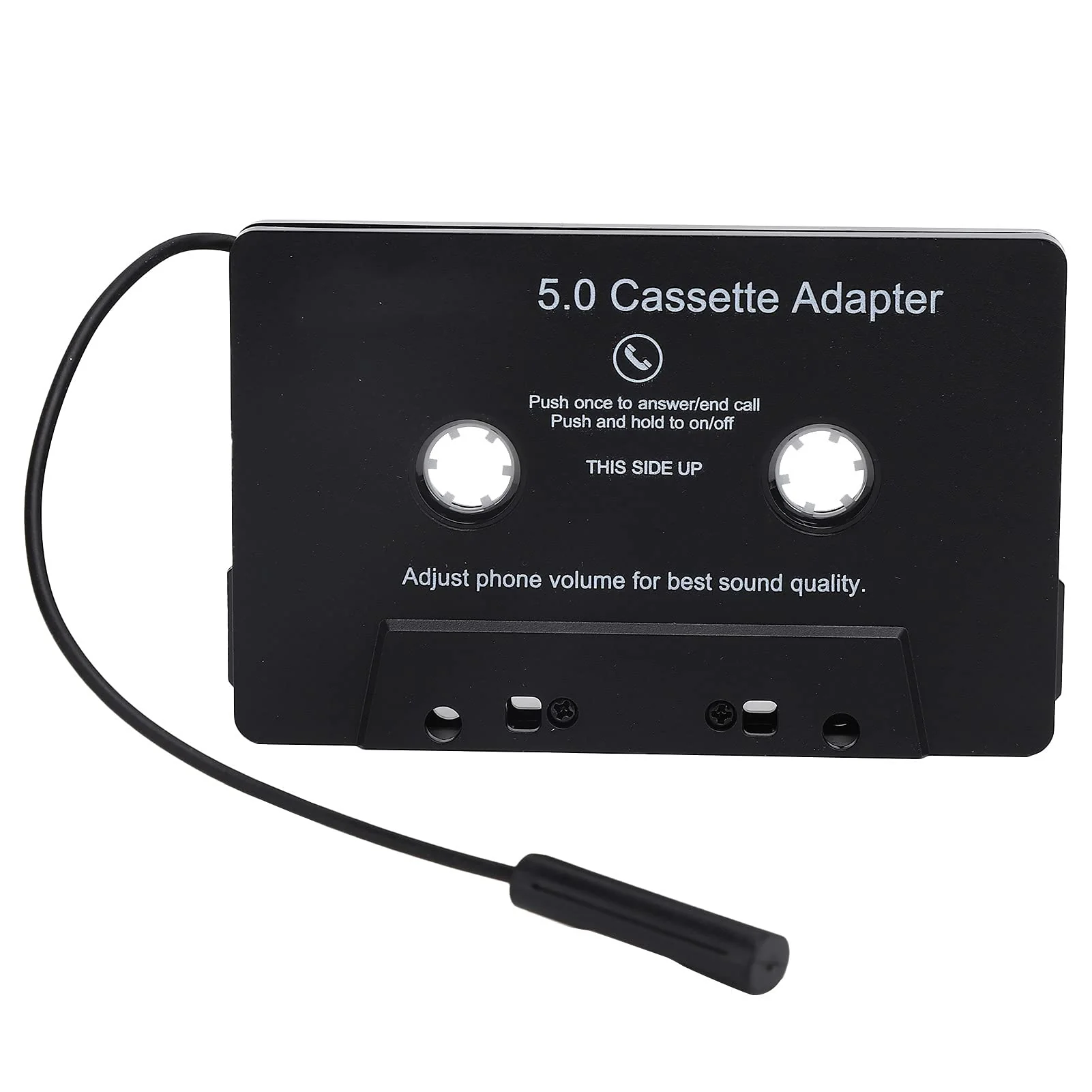 Bluetooth Cassette Adapter, Built‑in Microphone Bluetooth 5.0 MP3 Player LED Indicator Car Tape Converter USB Charging for Car