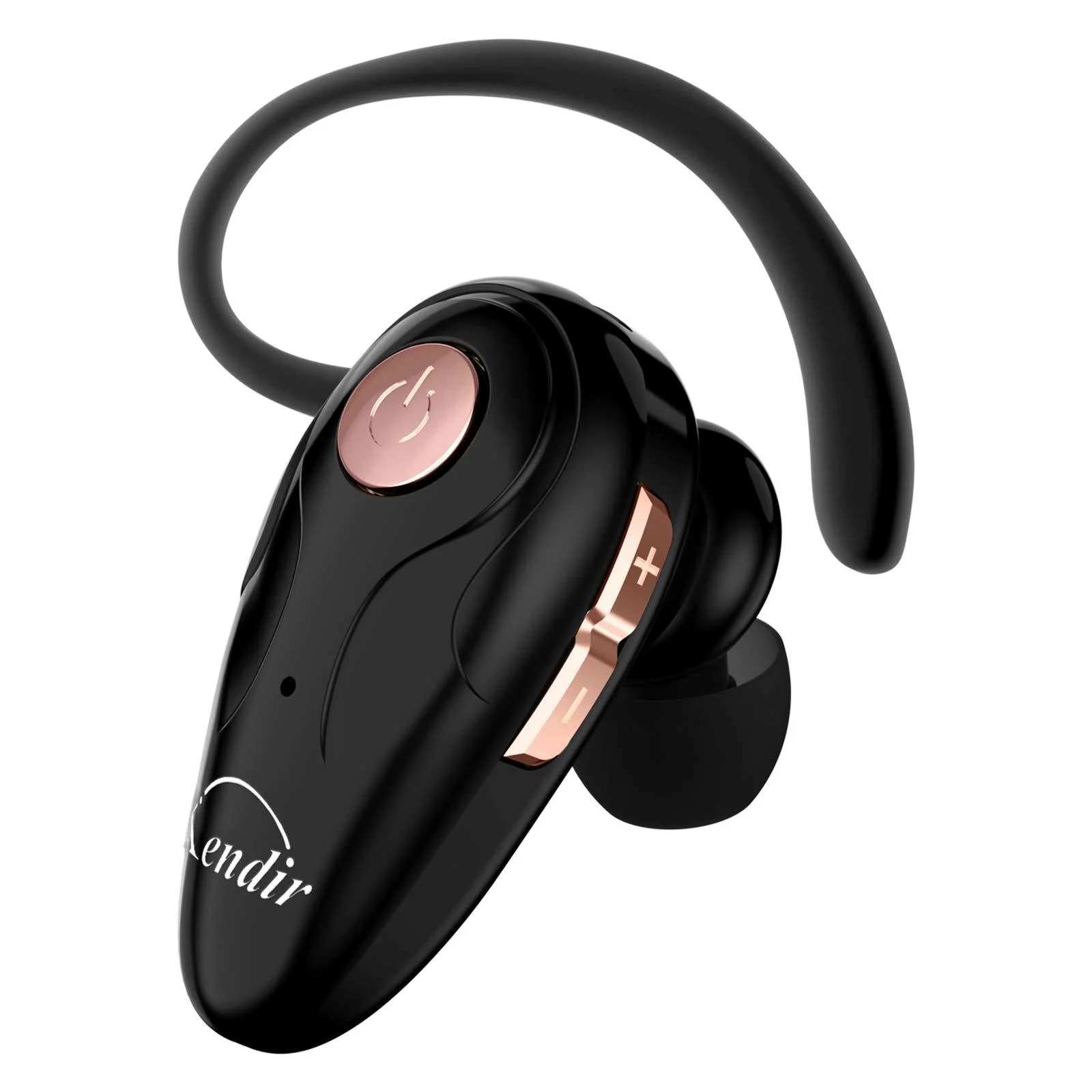Bluetooth Headset, Kendir V5.0 Ultralight Wireless Headphone Cell Phone Earpiece with Mic Headsetcase,Volume Control, Handsfree Earbud,Compatible with Android/iPhone/Smartphones/Laptop Black