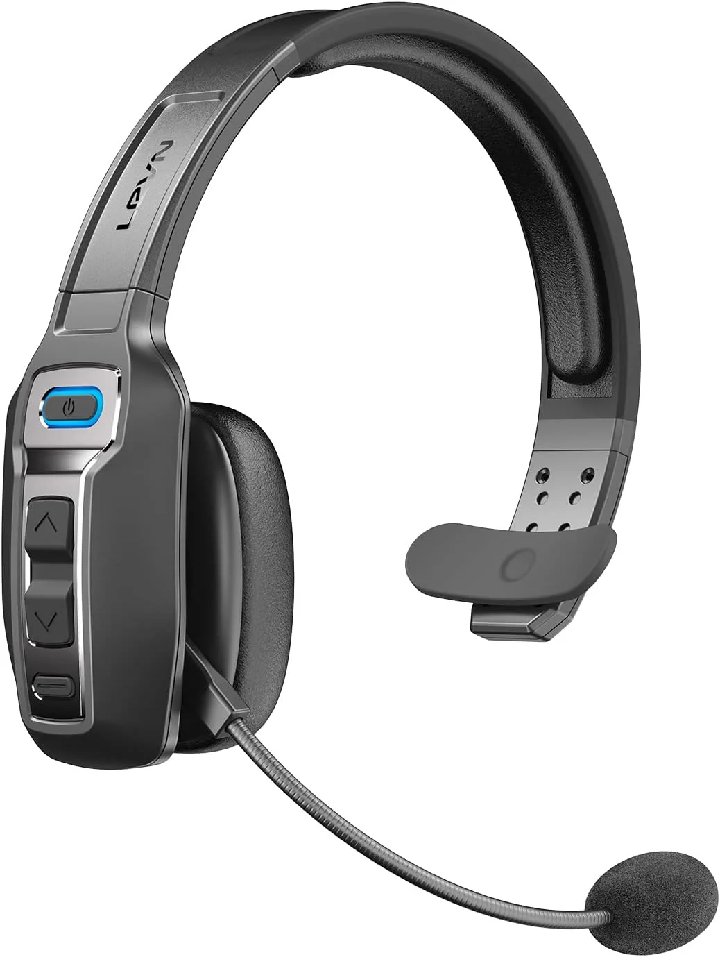 Bluetooth Headset, Trucker Bluetooth Headset with Microphone AI Noise Cancelling, Trucker Headset for 164ft & 65Hours Working Time, Wireless Headset for Work from Home/Trucke Driver/Computer DY101
