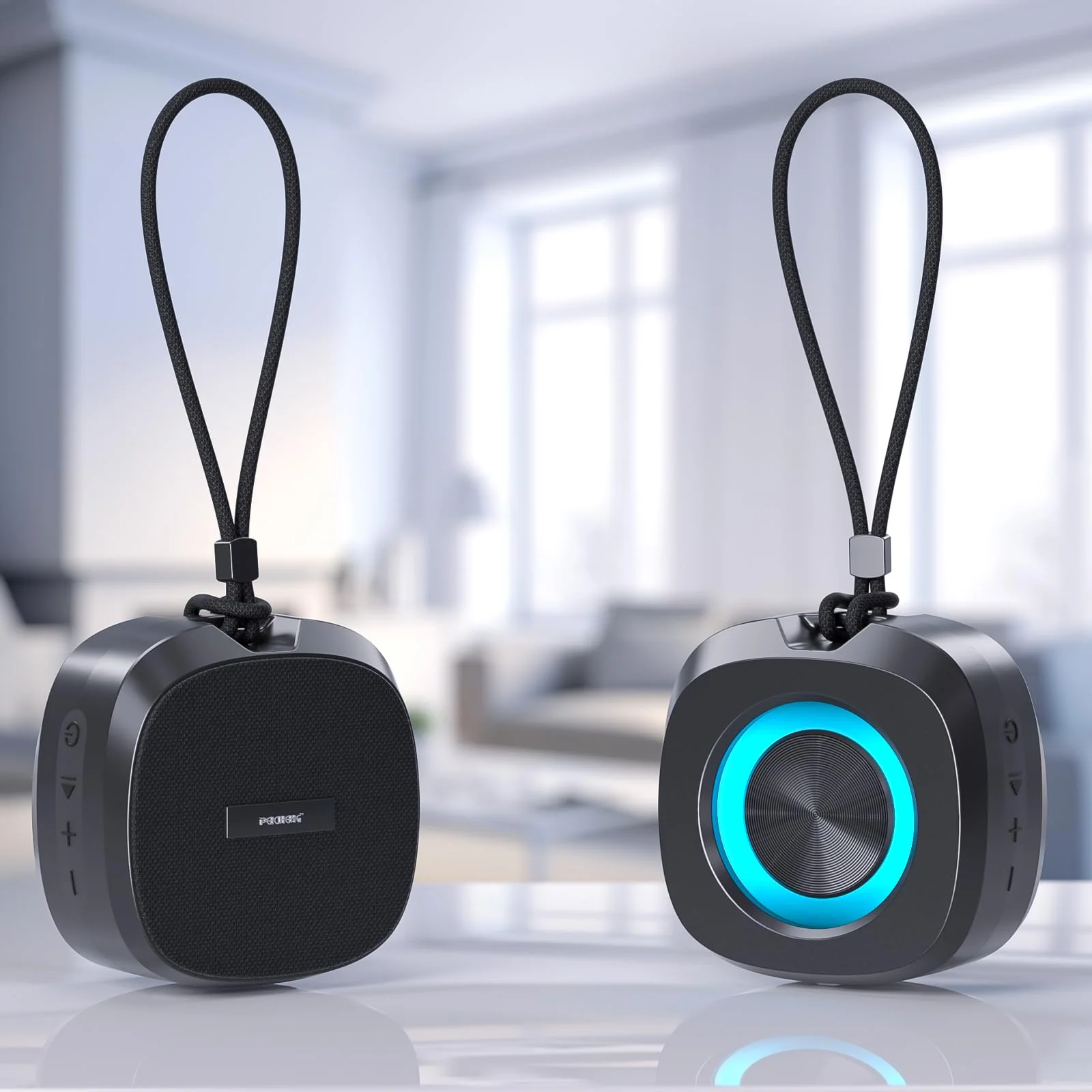 Bluetooth Speaker, Portable Wireless Speaker, IPX5 Waterproof Speakers Loud Stereo Sound with RGB Lights TWS Speakers Long Playtime for Home/Party/Outdoor, Electronic Gadgets, Birthday Gift (Black) - Image 7
