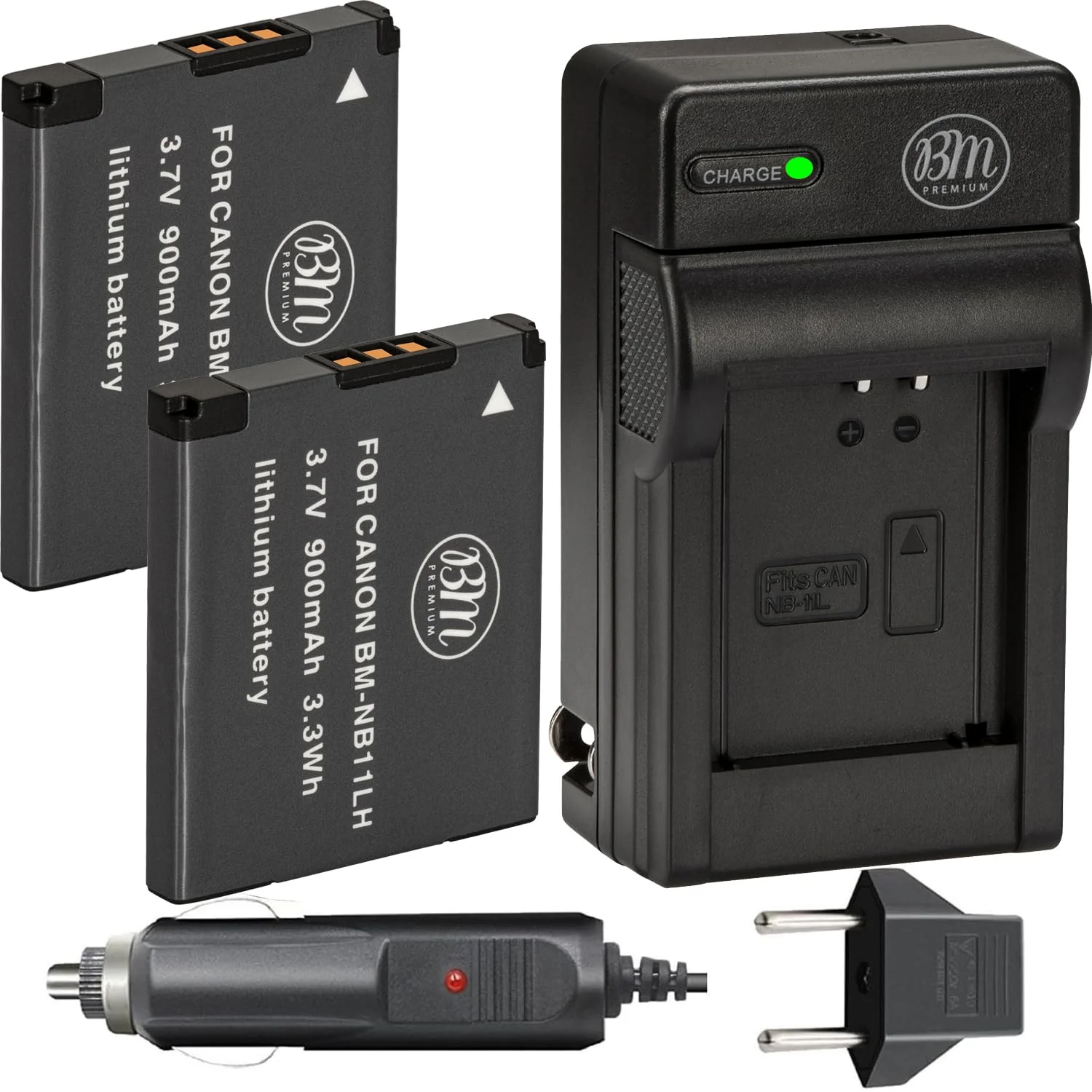 BM 2 NB-11LH Batteries and Charger for Canon Elph 110, Elph 130, Elph 135, Elph 140, Elph 150, Elph 160, Elph 170 IS, Elph 180, Elph 190, Elph 320, Elph 340 Elph 350 Elph 360, SX400 SX410 SX420 Camera