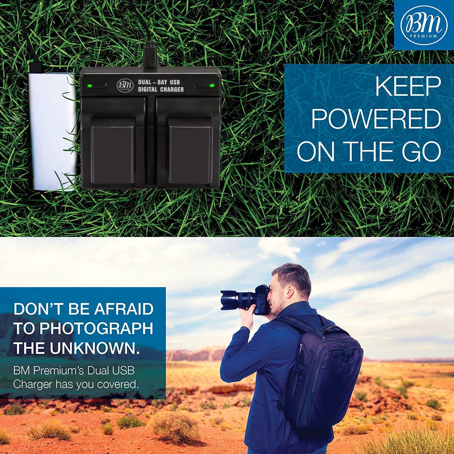 BM Premium 2 BP-828 Batteries and Dual Battery Charger for Canon VIXIA HF G40, HF G50, HF G60, HF G70, XA40, XA45, XA50, XA55, XA60, XA65, XA70, XA75, XA10, XA11, XA15, XA20, XA25, XF400, XF405 - Image 6