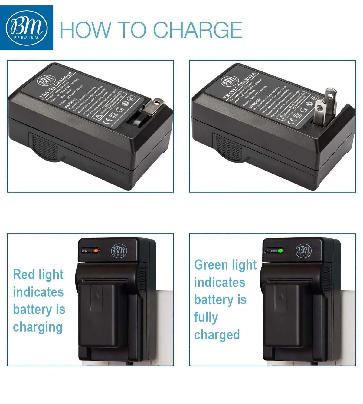 BM Premium 2-Pack of VW-VBT190 Batteries and Battery Charger for HC-V800K, HC-VX1K, HC-WXF1K, HCV520, HC-V550, HCV710, HCV720, HC-V750, HC-V770, HC-VX870, HC-VX981, HC-W580, HC-W850, HCWXF99 - Image 4