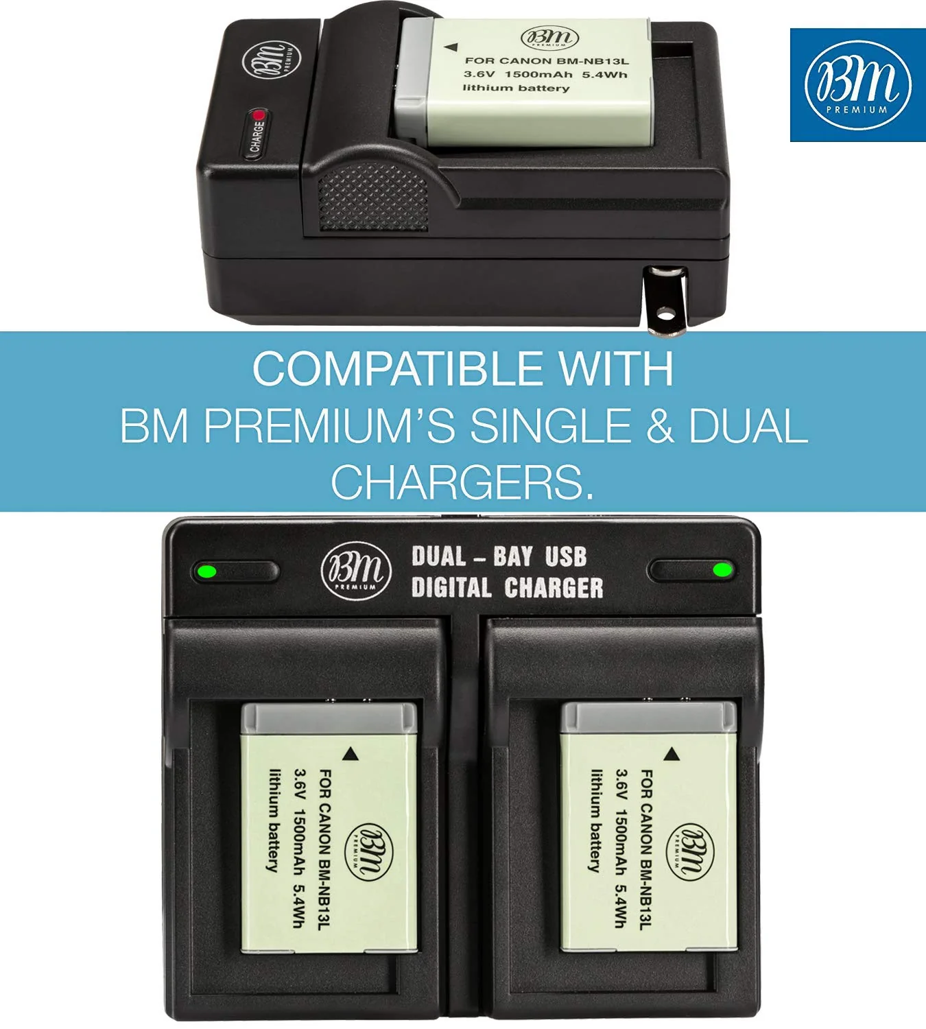 BM Premium NB-13L Battery for Canon PowerShot SX740 HS, G1 X Mark III, G5 X, G5 X Mark II, G7 X, G7 X Mark II, G7 X Mark III, G9 X, G9 X Mark II, SX620 HS, SX720 HS Digital Cameras - Image 3