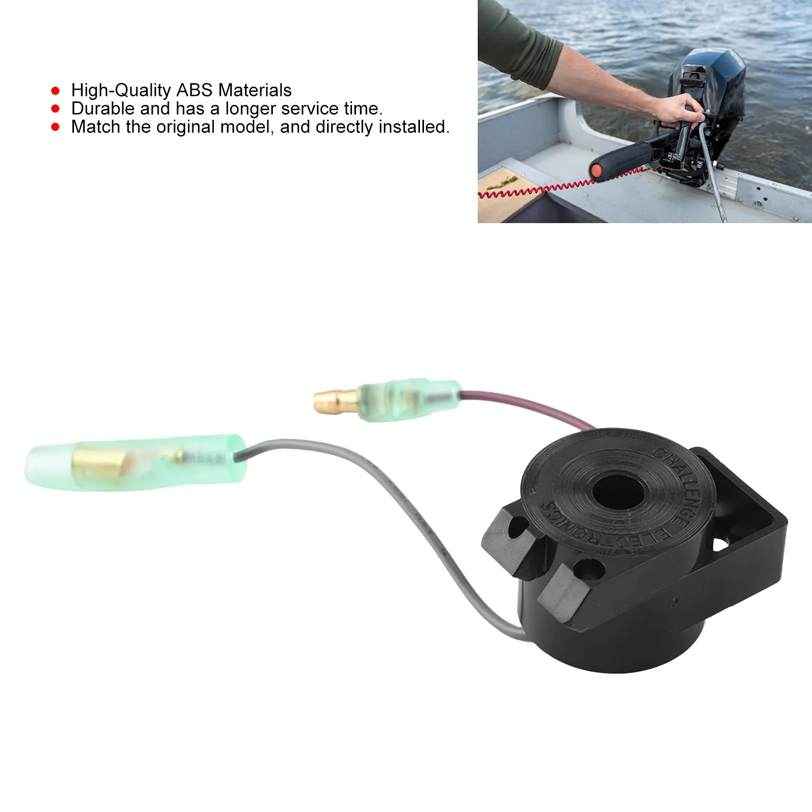 Boat Warn Alarm, Universal Audio Warn Alarm Remote Control Box Outboard Engine 816492A1 Single and Double Key Panel - Image 2