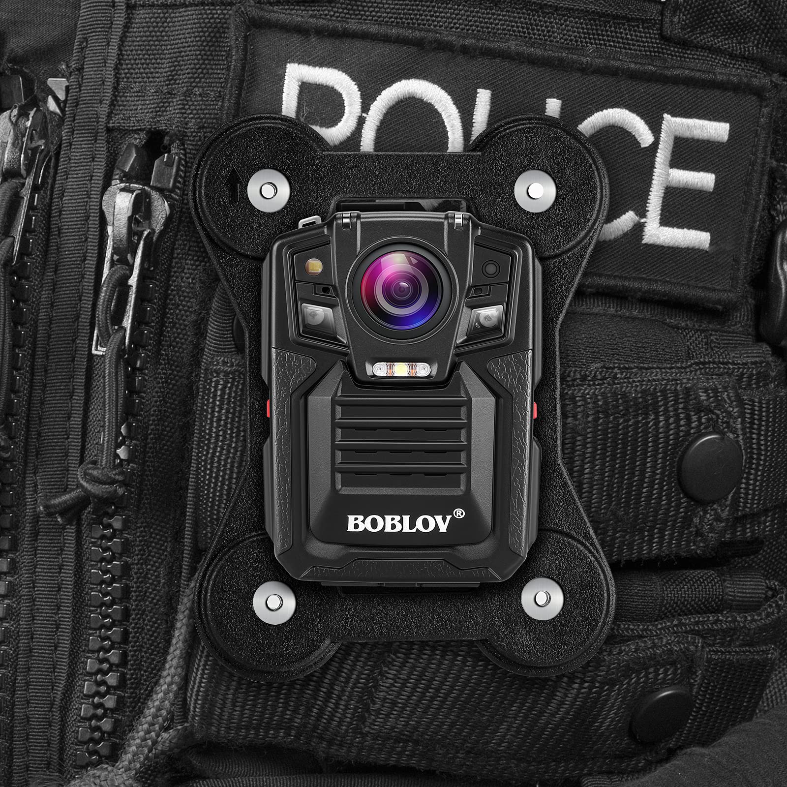 BOBLOV Body Camera Magnet Mount, Two Pieces Magnets Clips, Universal Magnetic Suction Back Clip, Make from Black Silica,Stick to Clothes for Universal All Brand Body Camera 13x10cm - Image 2