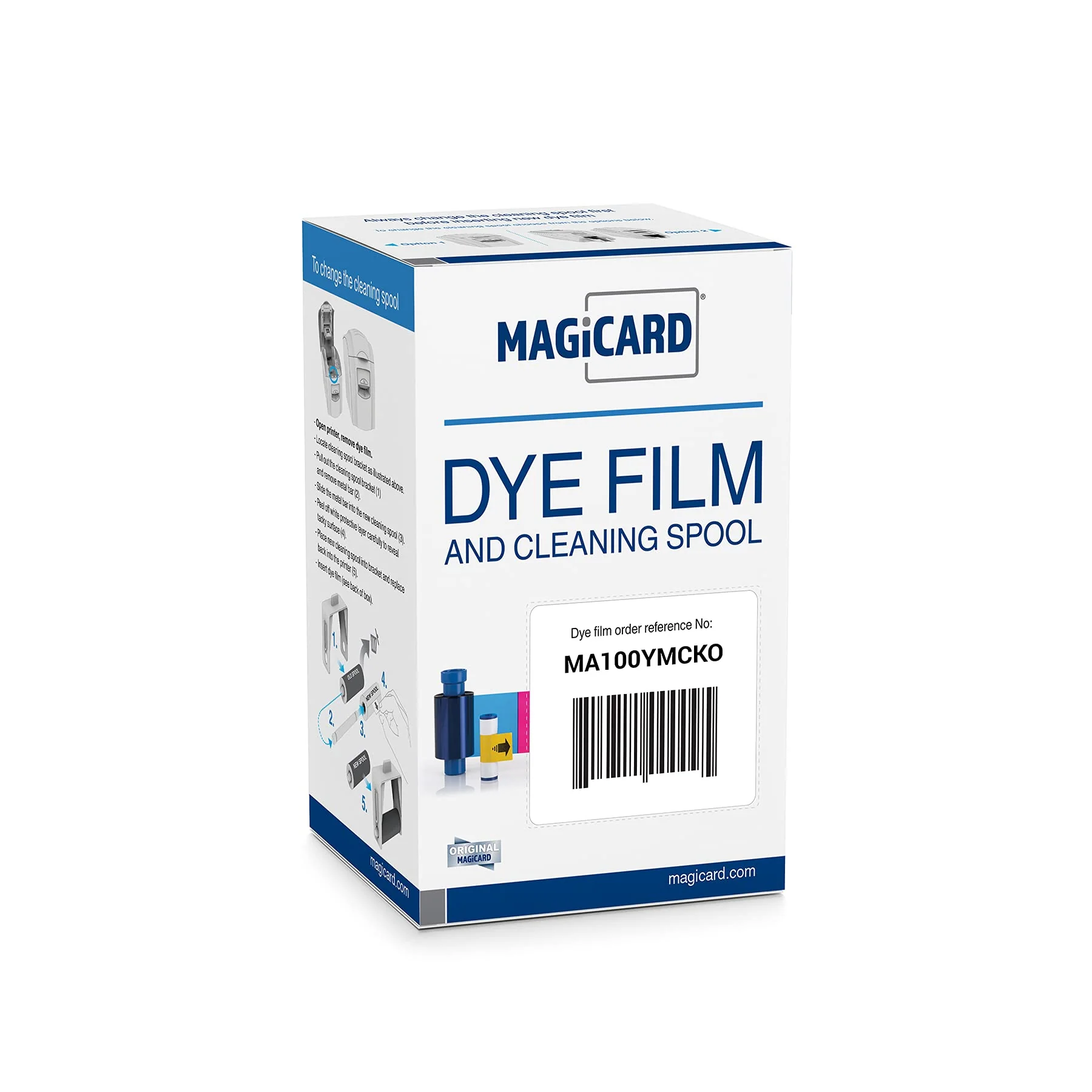 Bodno Magicard MA100YMCKO Color Ribbon - YMCKO - 100 Prints Software Demo 1 Pack