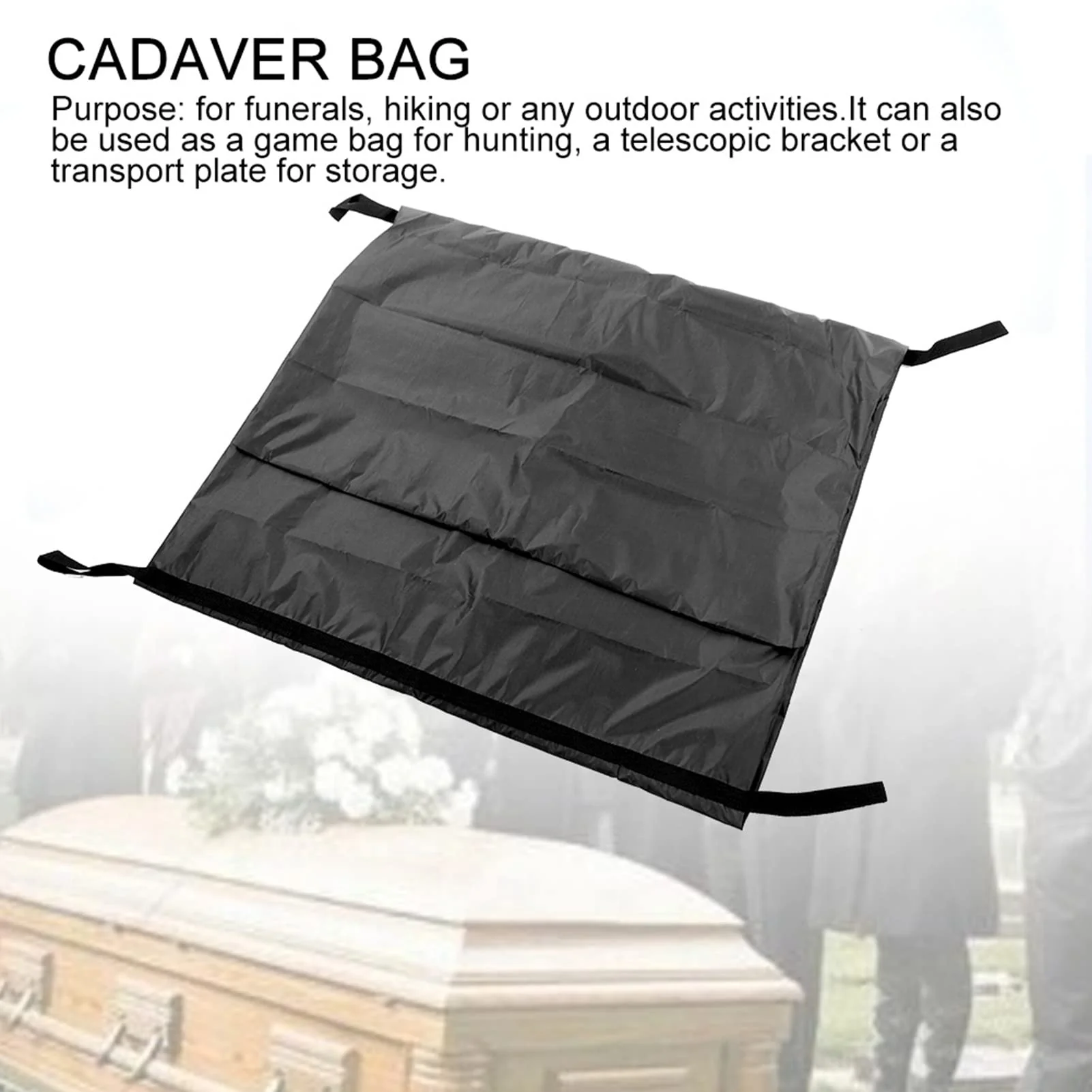 Body Bag, Coated Oxford Fabric, Leak-Proof, Body Carrier, Halloween Body Bag, Leakage Bag, Disposable Bag, Stretch Bag for Transporting (210 x 75 cm) 210*75CM - Image 6