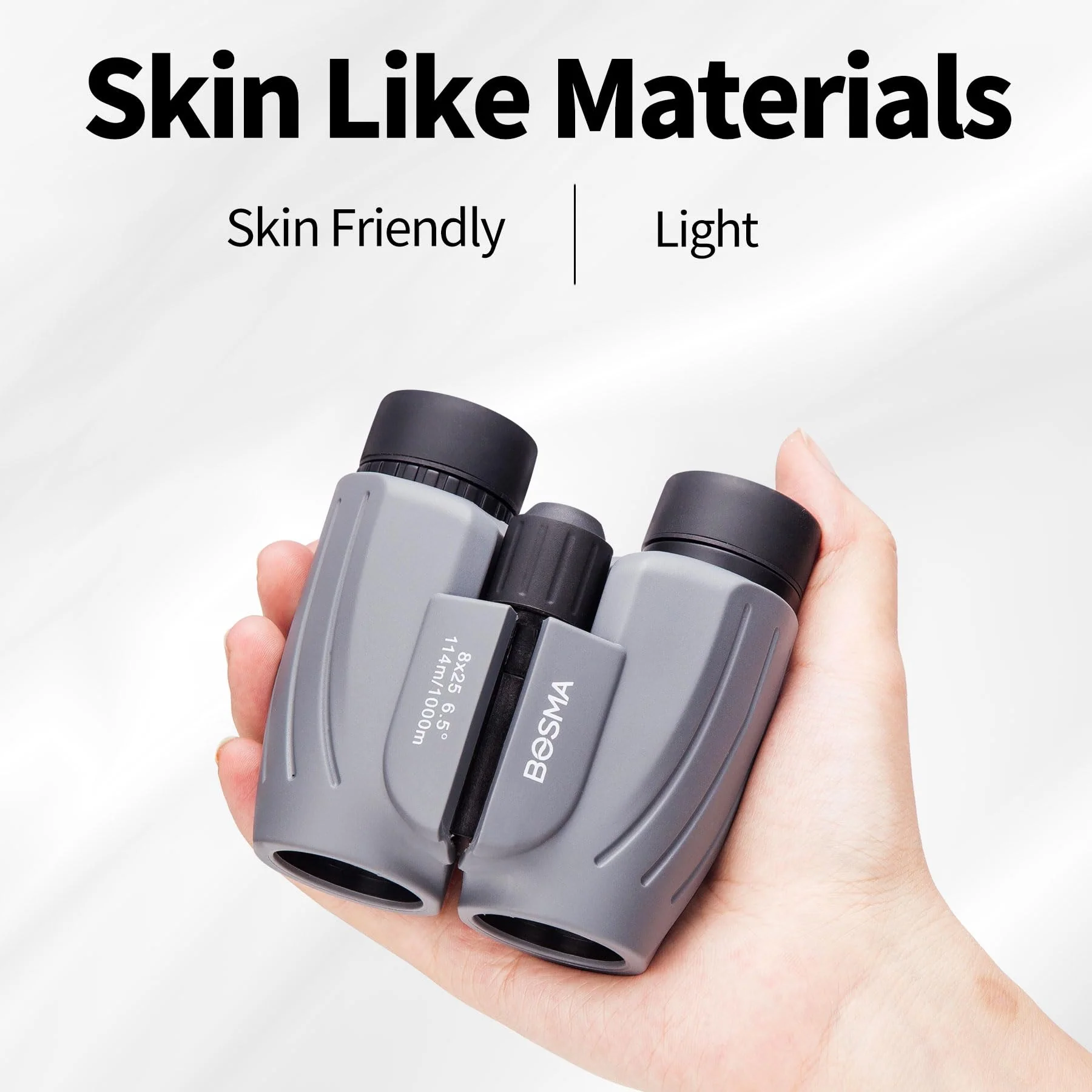 BOSMA 8x25 High-Definition Compact Binoculars, BAK4 Prism, Wide Eyepiece, Waterproof, for Birdwatching and Outdoor Adventures, 2m Close Focus, Perfect for Adults and Kids - Image 2