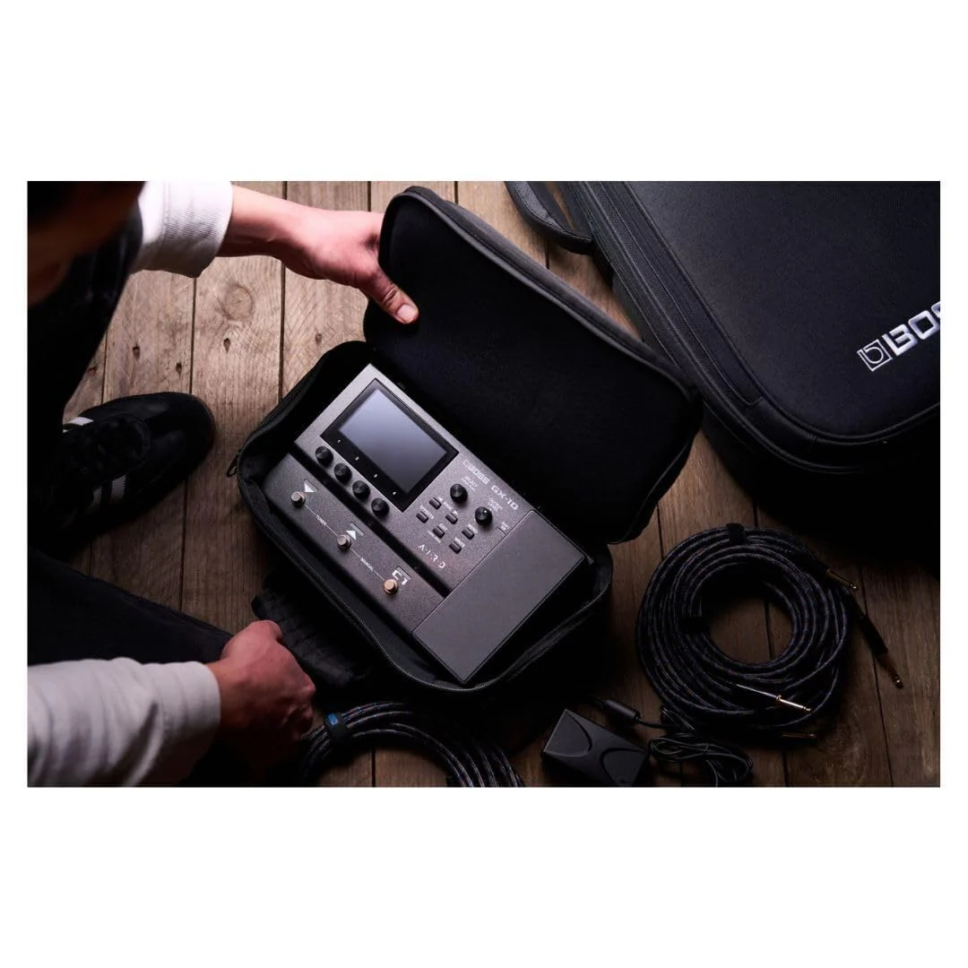 BOSS CB-BM-S | Compact Multi-Effects Case | Compatible GX-10, GT-1 & GT-1B | Lightweight & Durable | Thick Internal Padding | Adjustable Shoulder Strap | Versatile Accessory Pockets - Image 5