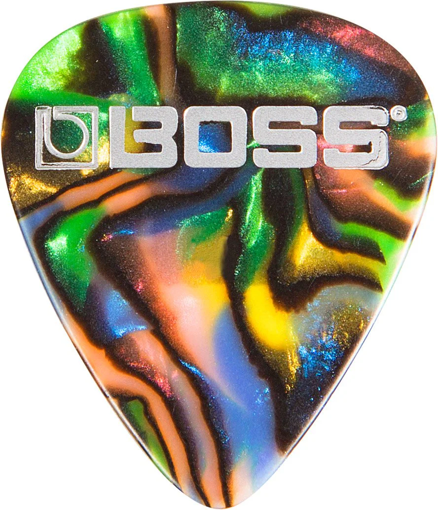 BOSS Guitar Picks (BPK-72-AT) Thin 72-pack Abalone