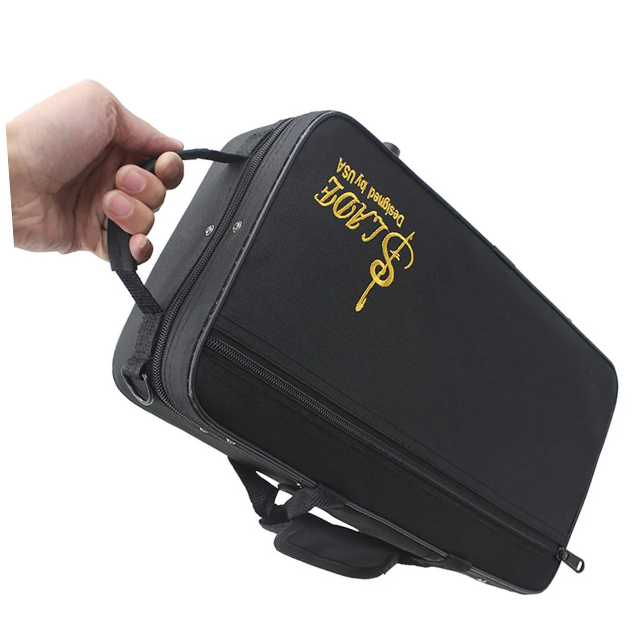 Box Black Cloth Clarinet Case Flute Accessories Suitcase Accessories Music Instrument Case Padded Clarinet Case Clarinet Storage Bag Oxford Cloth Upholstered Musical Instrument - Image 5