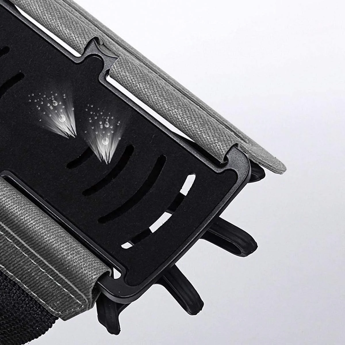 BoxWave Holster Compatible with Sony NW-A20 - ActiveStretch Sport Armband, Adjustable Armband for Workout and Running - Jet Black - Image 8