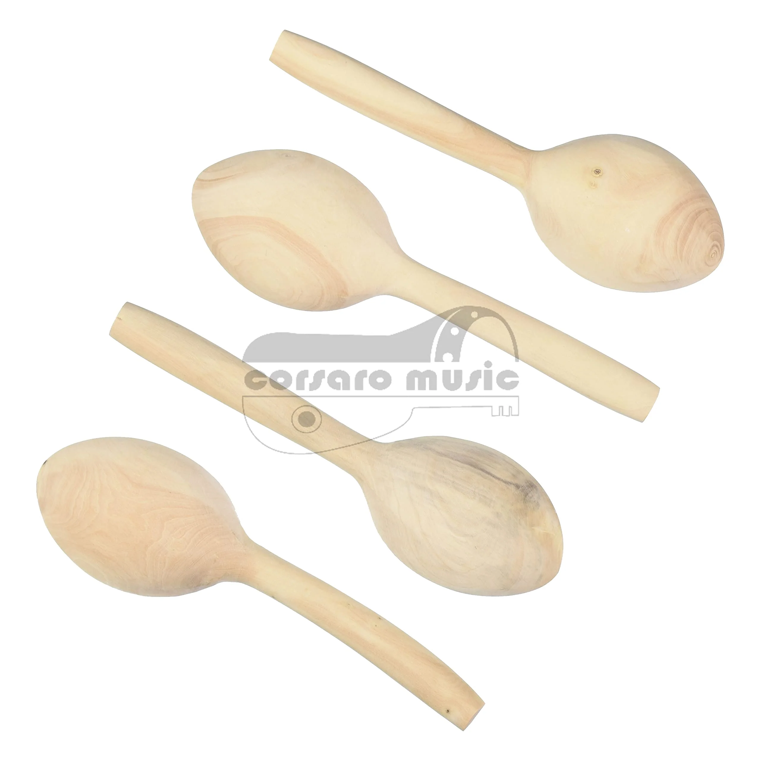 Boxwood Musical Spoons from Turkey (Set of 4)