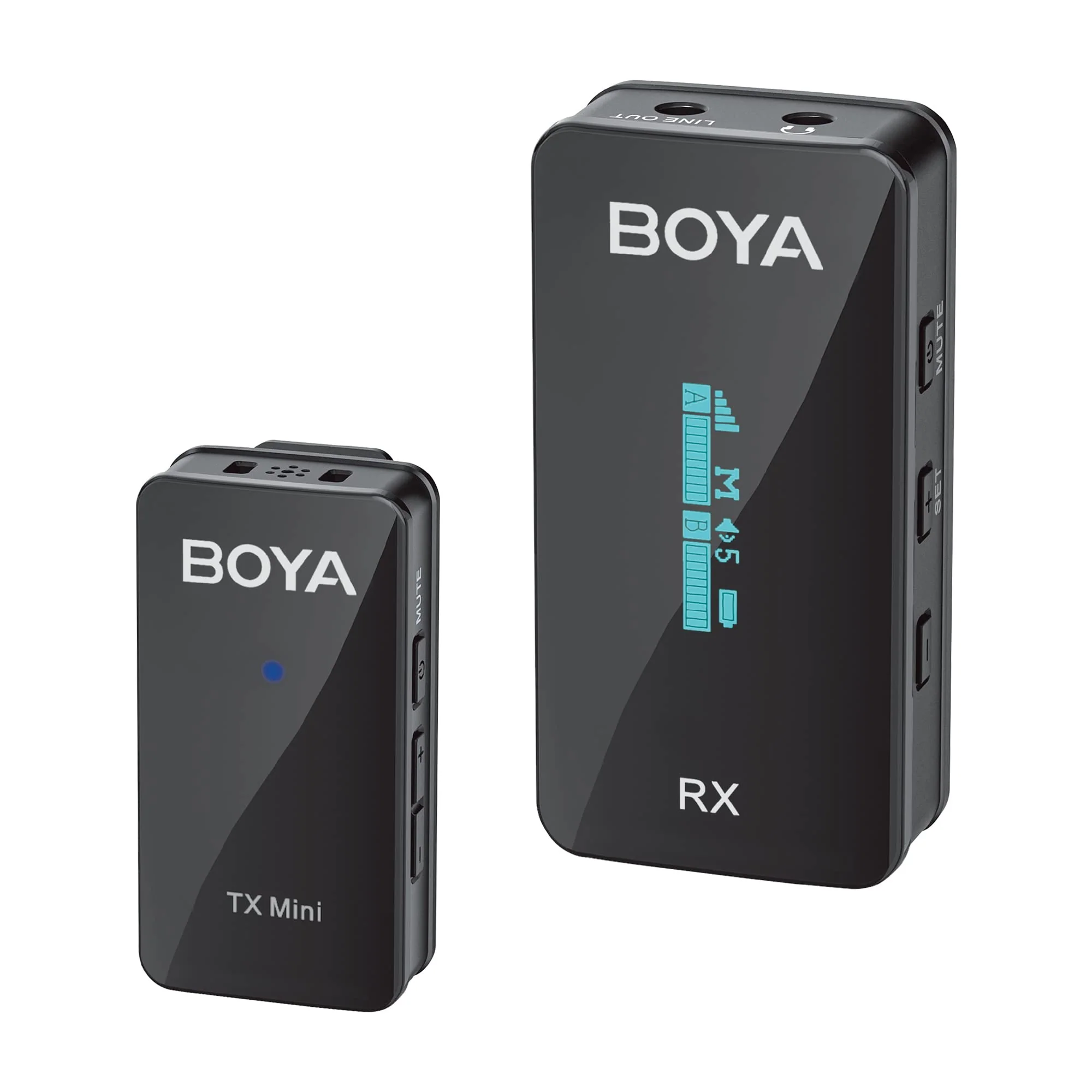 BOYA BY-XM6-S1 Mini 2.4GHz Wireless Lavalier Microphone for DLSR Camera/iPhone/Android, Dual Lapel Wireless Mic for Live Streaming Video Vlog Podcast (TX+RX) BY-XM6-S1-Mini