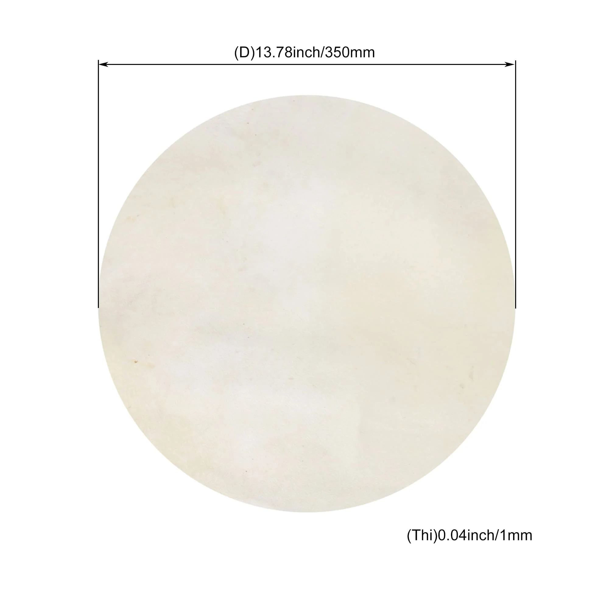 BQLZR 35cm Diameter Goat Skin Round Drums Head for Bongo Drum Parts Beige Pack of 2 - Image 4
