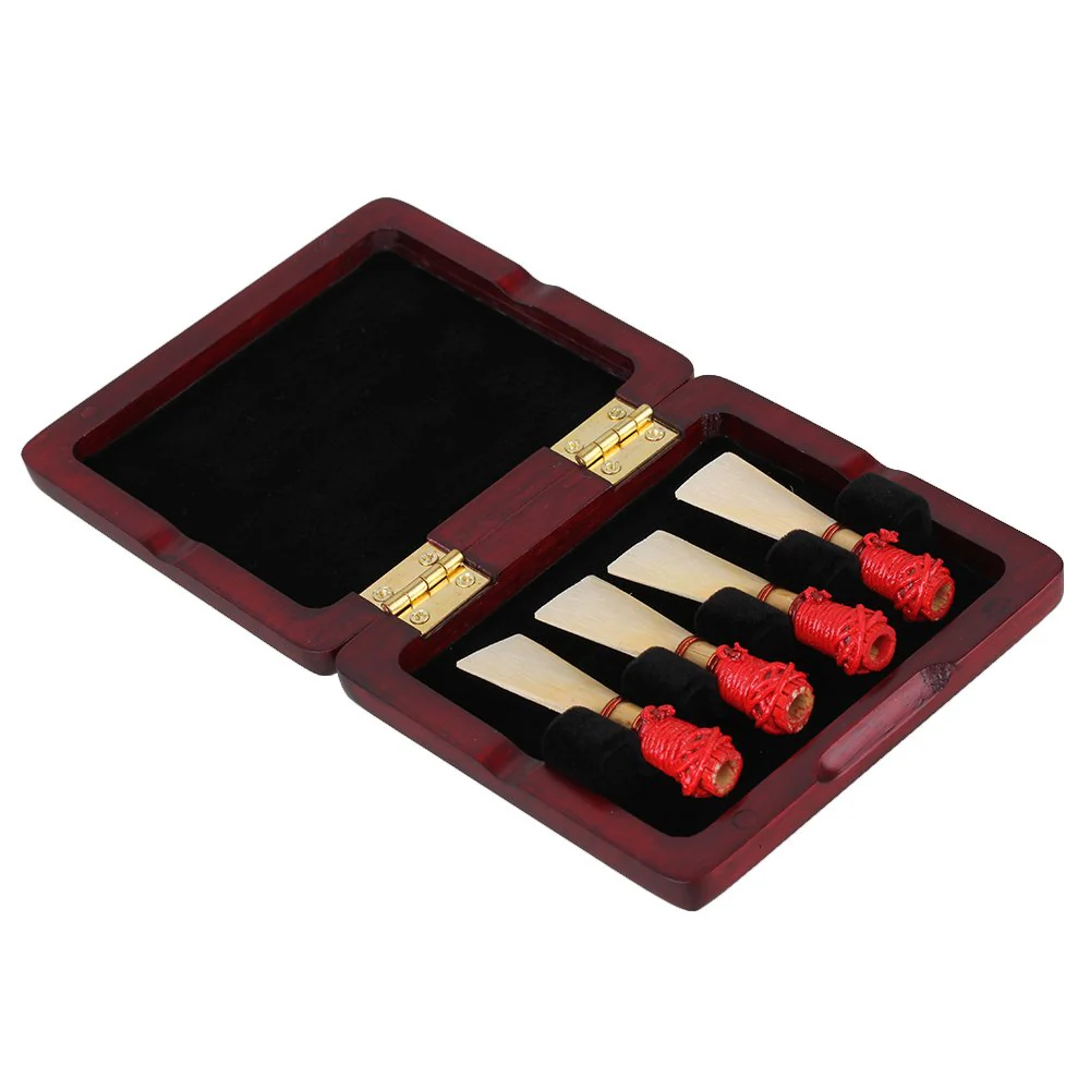 BQLZR Bassoon Reed Storage Case with Soft Velvet Wood Bassoon Reed Case Holds 4 Reeds Holder Box Bassoon Musical Instrument Storage Box - Image 3