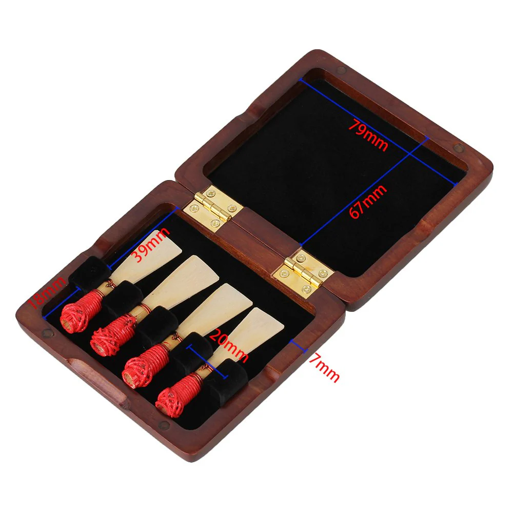 BQLZR Bassoon Reed Storage Case with Soft Velvet Wood Bassoon Reed Case Holds 4 Reeds Holder Box Bassoon Musical Instrument Storage Box - Image 7