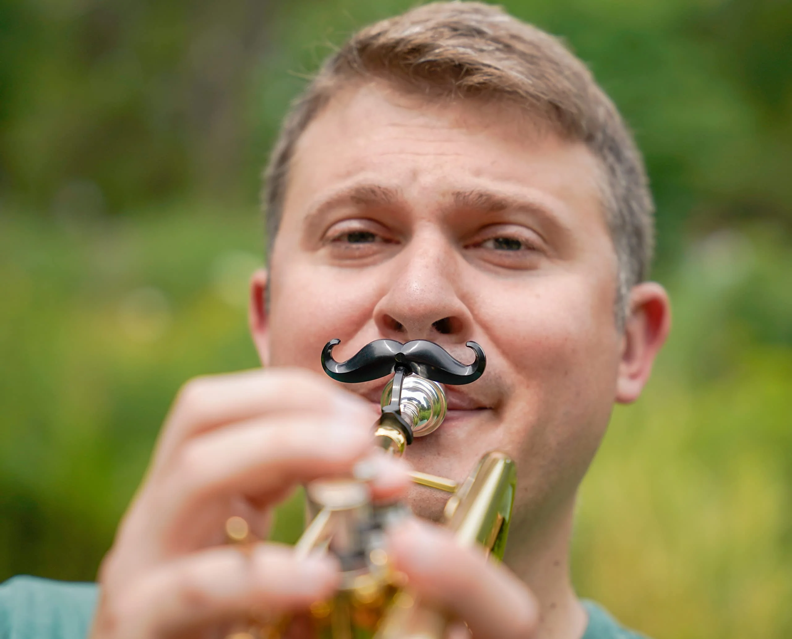 Brasstache - Clip-on Mustache for Brass Mouthpiece, Gift Accessory for Trumpet, Trombone, Tuba, French Horn, Baritone, Euphonium Players (Trumpet) - Image 2