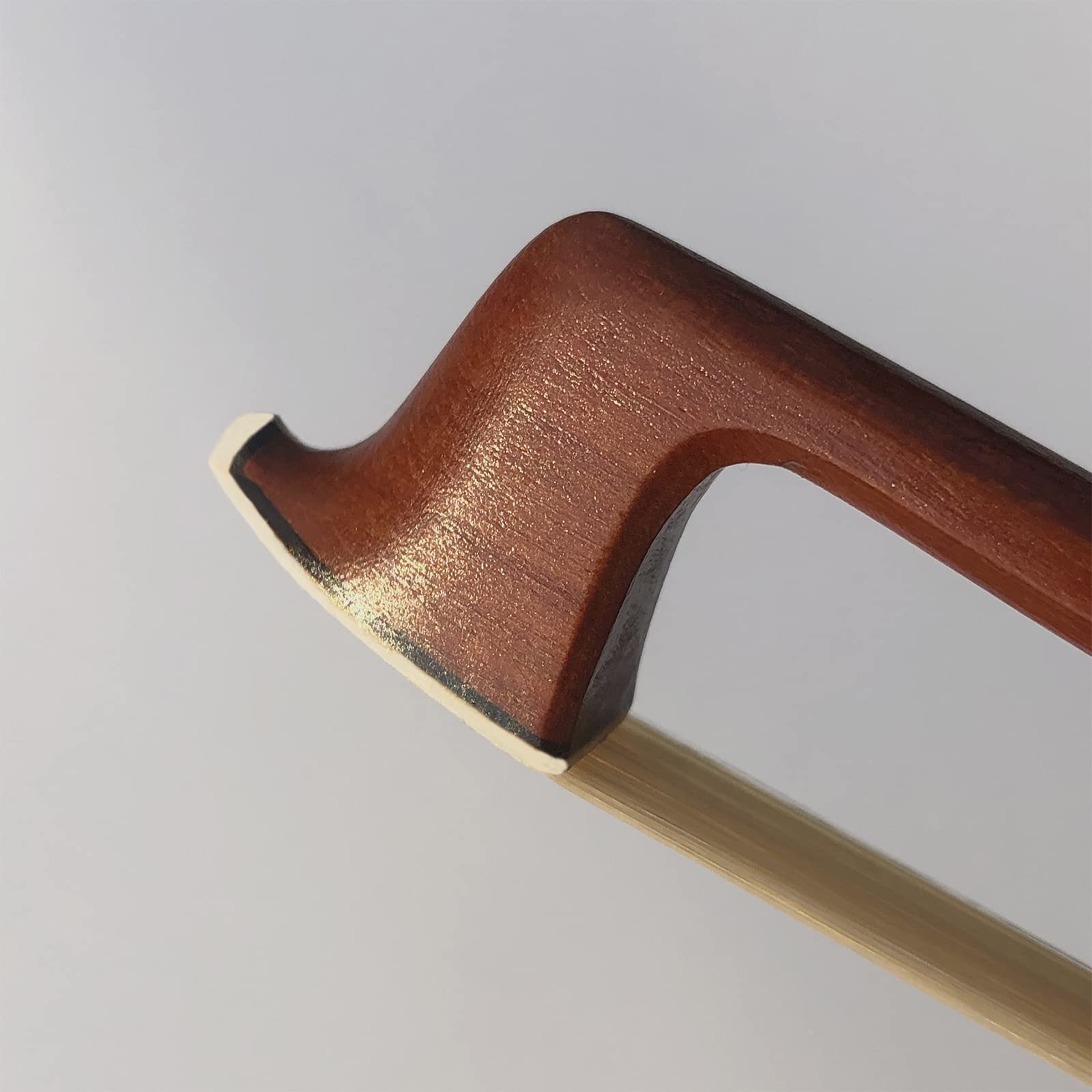 Brazilwood Ebony Violin Viola Cello Bow Full Size Ebony Frog with Natural Horsehair (Violin bow 1/2) Violin bow 1/2 - Image 4