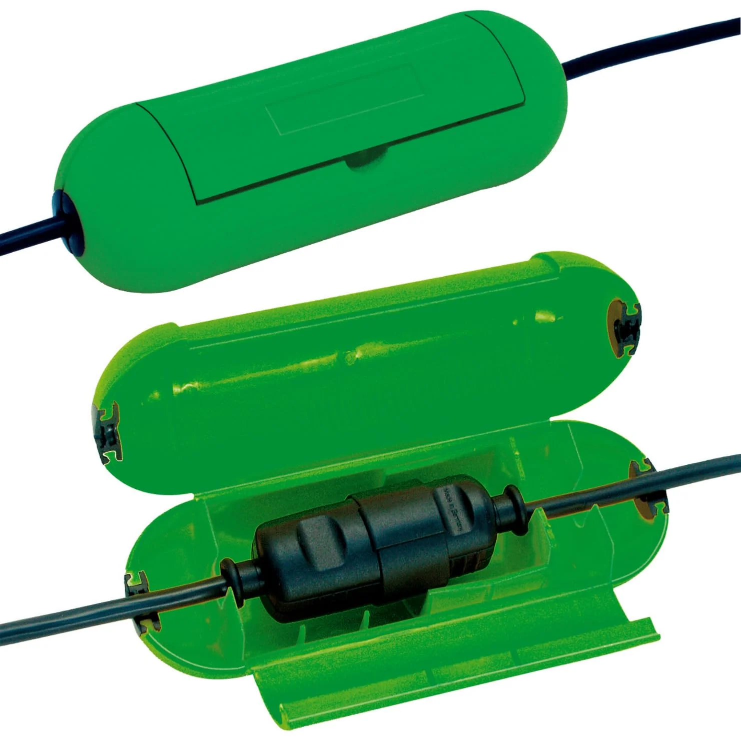 Brennenstuhl Safe-Box - 1160400; Schutz vor ungewolltem Trennen der Steckverbindung, sowie vor Verschmutzung and Beschädigung; too als Schutz for Kleinkinder; for cable up to max. Ø 9 mm 1