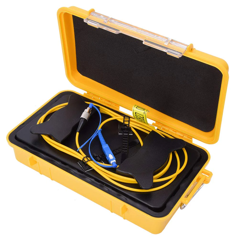 Brrnoo OTDR Start Cable, Singlemode Fibre Optic Box 500M, Less Than 0.5DBm/km Loss, Water Resistant Sealing Performance, Explosion-Proof, OTDR Dead Zone Eliminator