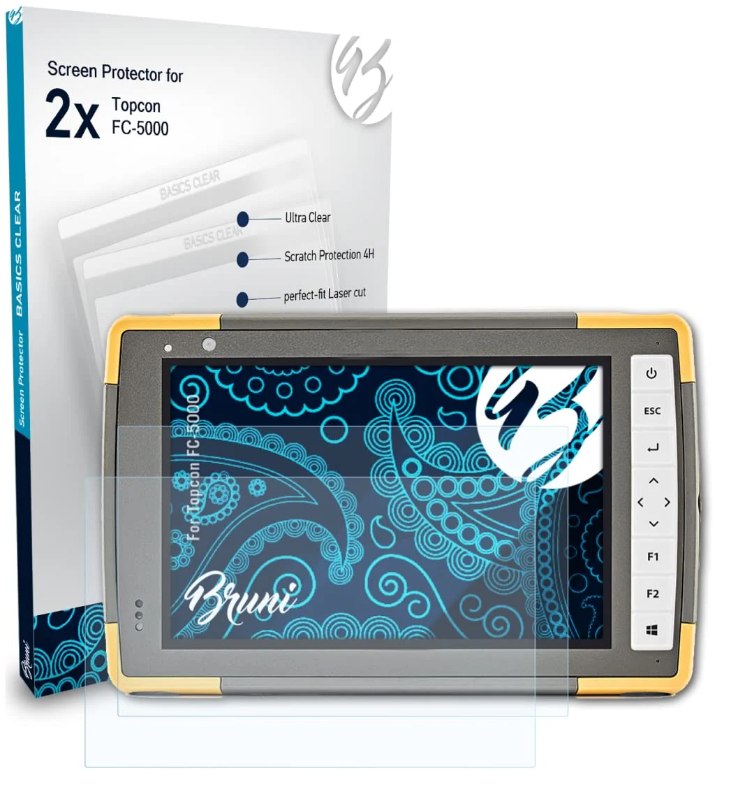 Bruni Screen Protector compatible with Topcon FC-5000 Protector Film, crystal clear Protective Film (2X) - Image 3