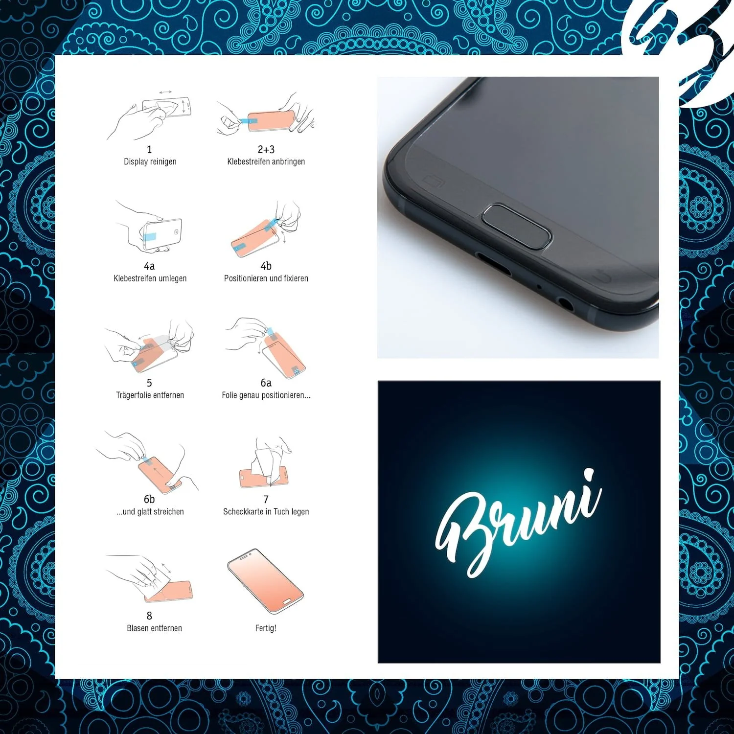 Bruni Screen Protector compatible with Topcon FC-5000 Protector Film, crystal clear Protective Film (2X) - Image 4