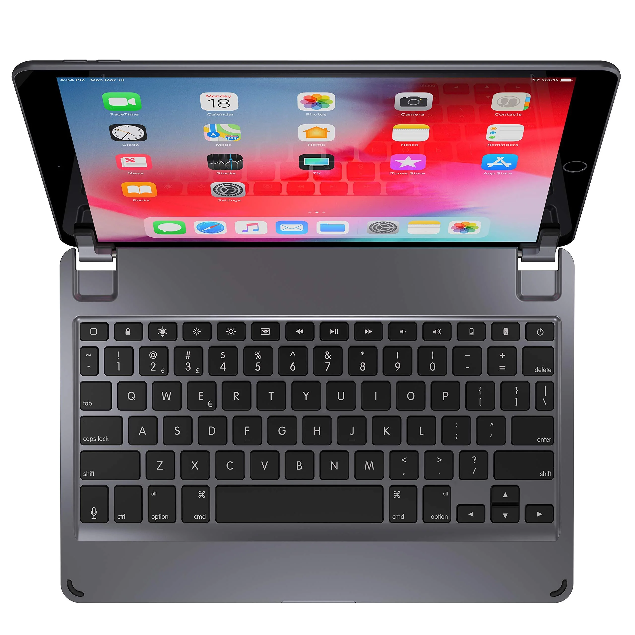 Brydge 10.5 Keyboard for iPad Air (2019) | Aluminum Bluetooth 4.2 Keyboard with Backlit Keys (Space Gray) Space Gray