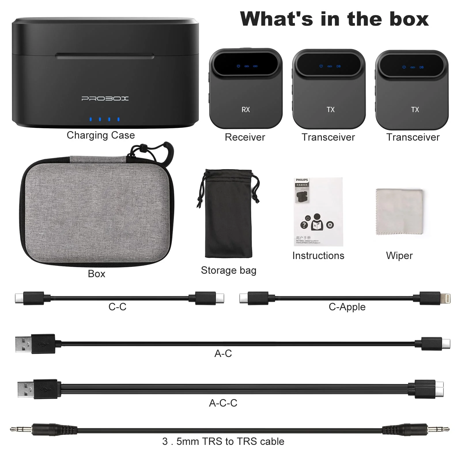 BT08 Wireless Lavalier Microphone with Noise Cancellation, 650ft Transmission Range, 20H Battery Life, Compact All-in-One Lapel Microphone System for DSLR Camera/iPhone/Android/PC/Streaming - Image 8
