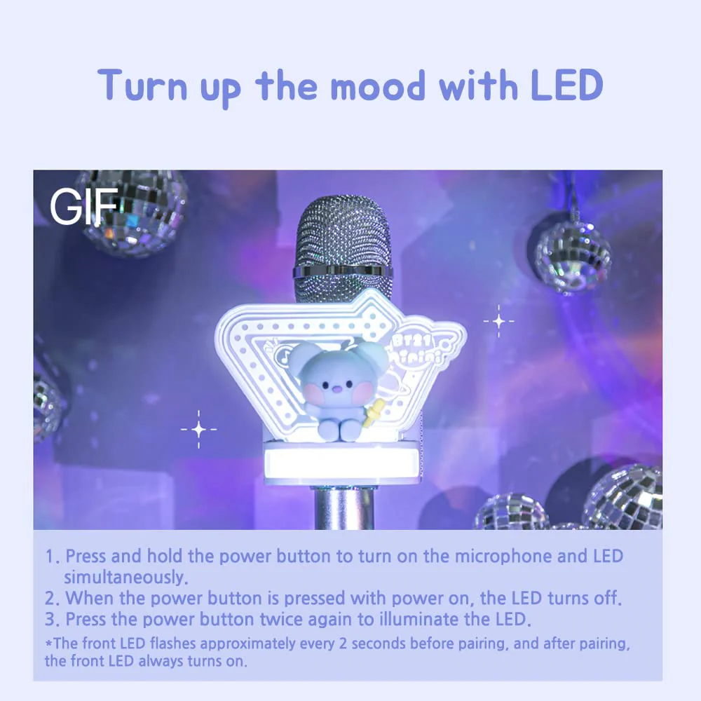 BT21 Minini Bluetooth Wireless Mic & Speaker 2022 Ver (MANG) - Image 5