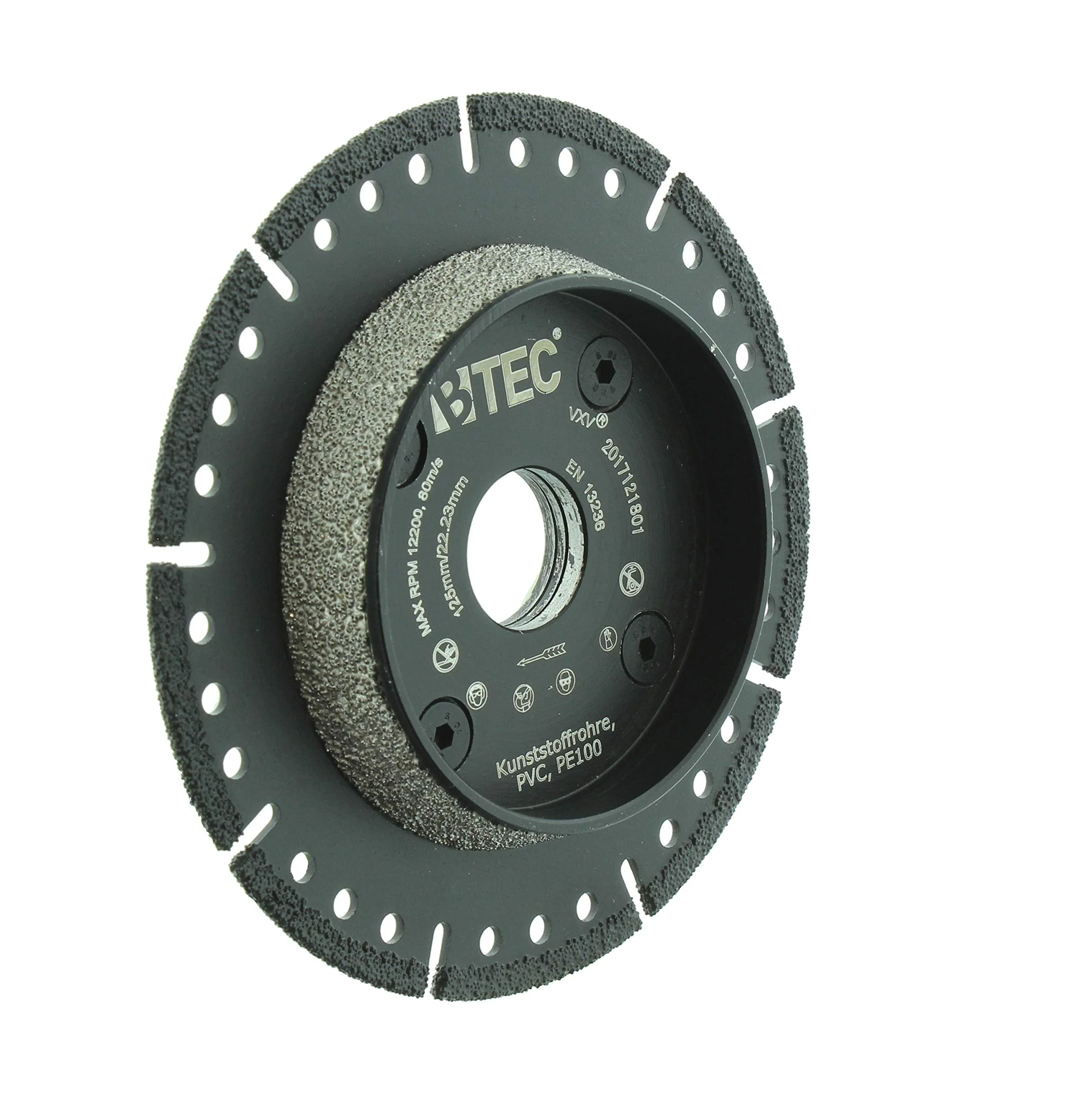BTEC KG Pipe Cutting Disc Chamfering Disc 125 mm Cutting Disc for KG Pipe Flex Disc for KG Pipe Diamond Cutting Disc Pipecut KG Pipe PVC Pipe PP Pipe and Much More Cutting Disc 125 mm x 22.23 mm