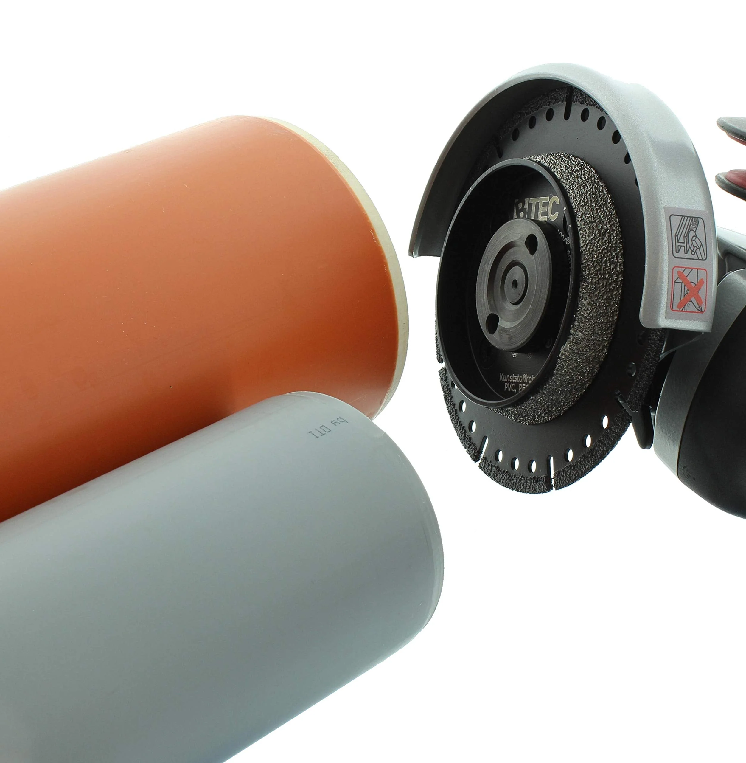 BTEC KG Pipe Cutting Disc Chamfering Disc 125 mm Cutting Disc for KG Pipe Flex Disc for KG Pipe Diamond Cutting Disc Pipecut KG Pipe PVC Pipe PP Pipe and Much More Cutting Disc 125 mm x 22.23 mm - Image 3
