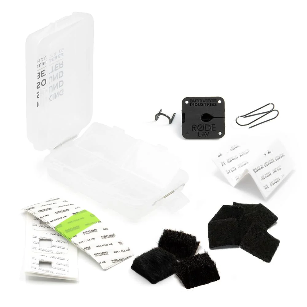 Bubblebee Industries Mic Hiding Kit for RODE Lavalier White – Hiding Microphone Kit, Noise & Wind Reduction RODE Dead Cat for Content Creators, Videographers, Audio Engineers, Filmmakers Black - Image 6