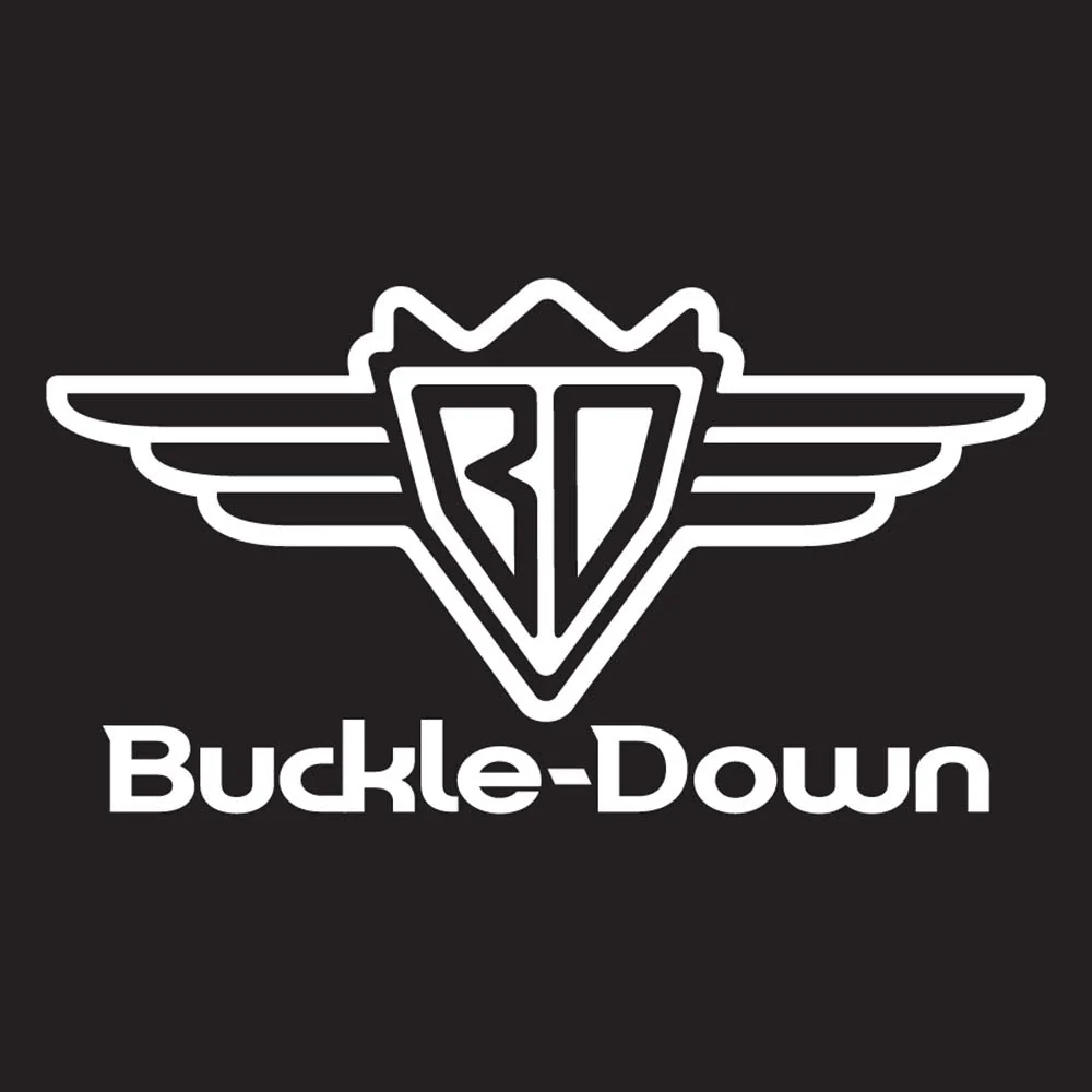Buckle-Down Guitar Strap - Bat Signal-3 Blue/Black/Yellow - 2" Wide - 29-54" Length - Image 2
