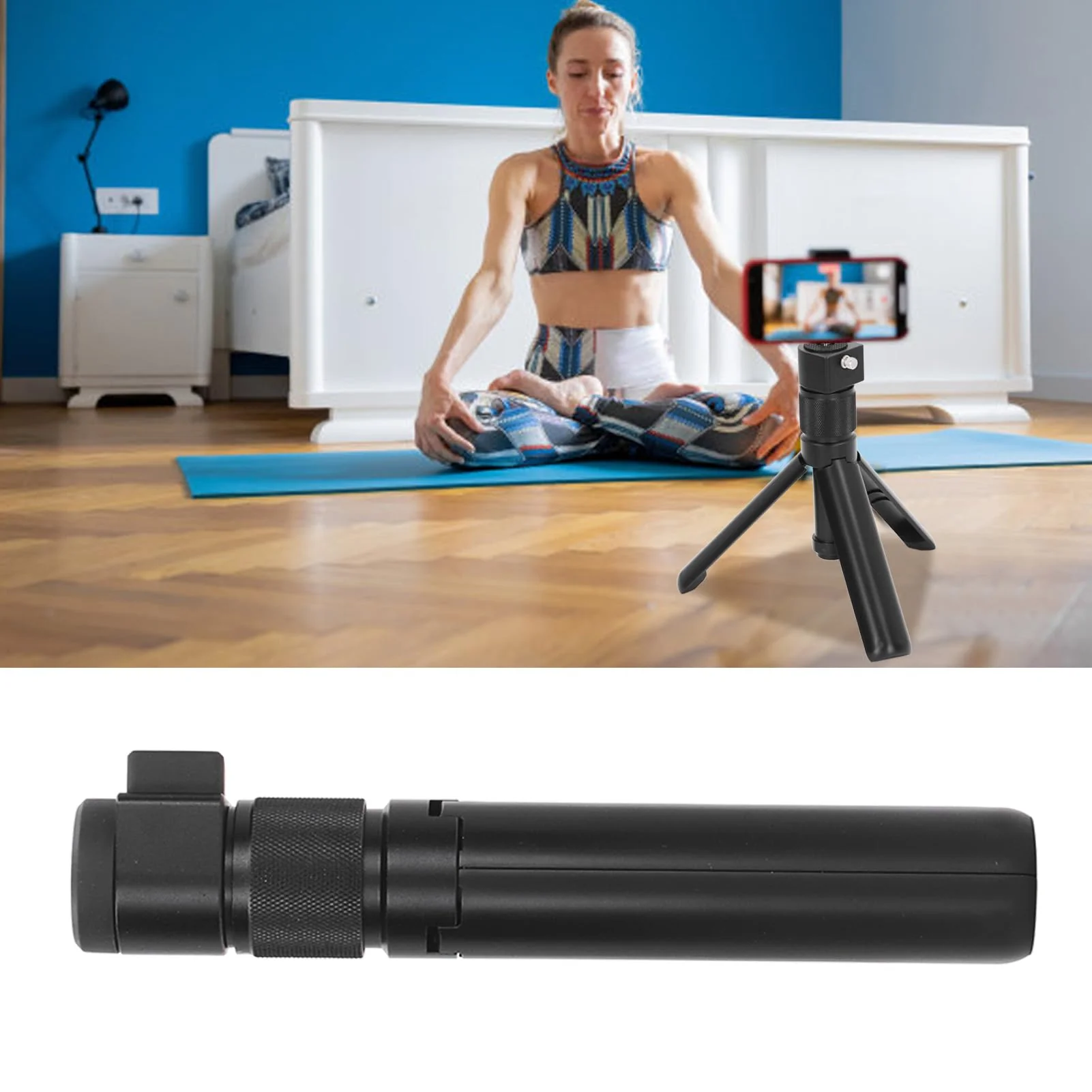 Bullet Time Handle for Insta360 One X3 One X2 One R ONE X ONE EVO Action Multi Functional Fold Tripod Bullet Time Selfie Handle Tabletop Fold Tripod (Mini Tripod) - Image 6