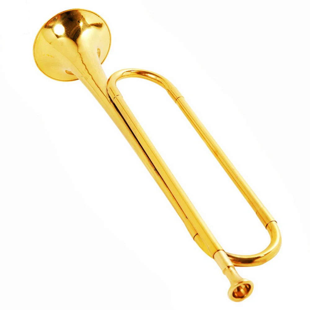 C Flat Gold Brass Material with Mouthpiece for School Band Cavalry Beginner Military Orchestra