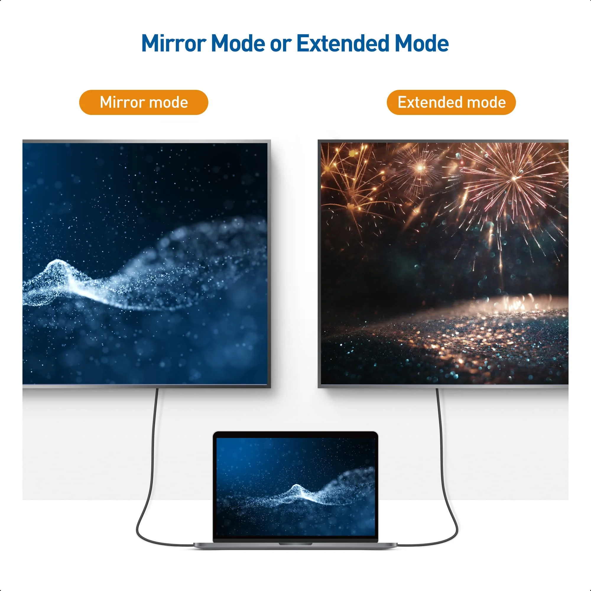 Cable Matters 2-Pack 32.4Gbps 8K Mini DisplayPort to DisplayPort 1.4 Adapter (Mini DP to DP 1.4) in Black - 8K@60Hz, 4K@120Hz Resolution Ready - Thunderbolt and Thunderbolt 2 Port Compatible - Image 5
